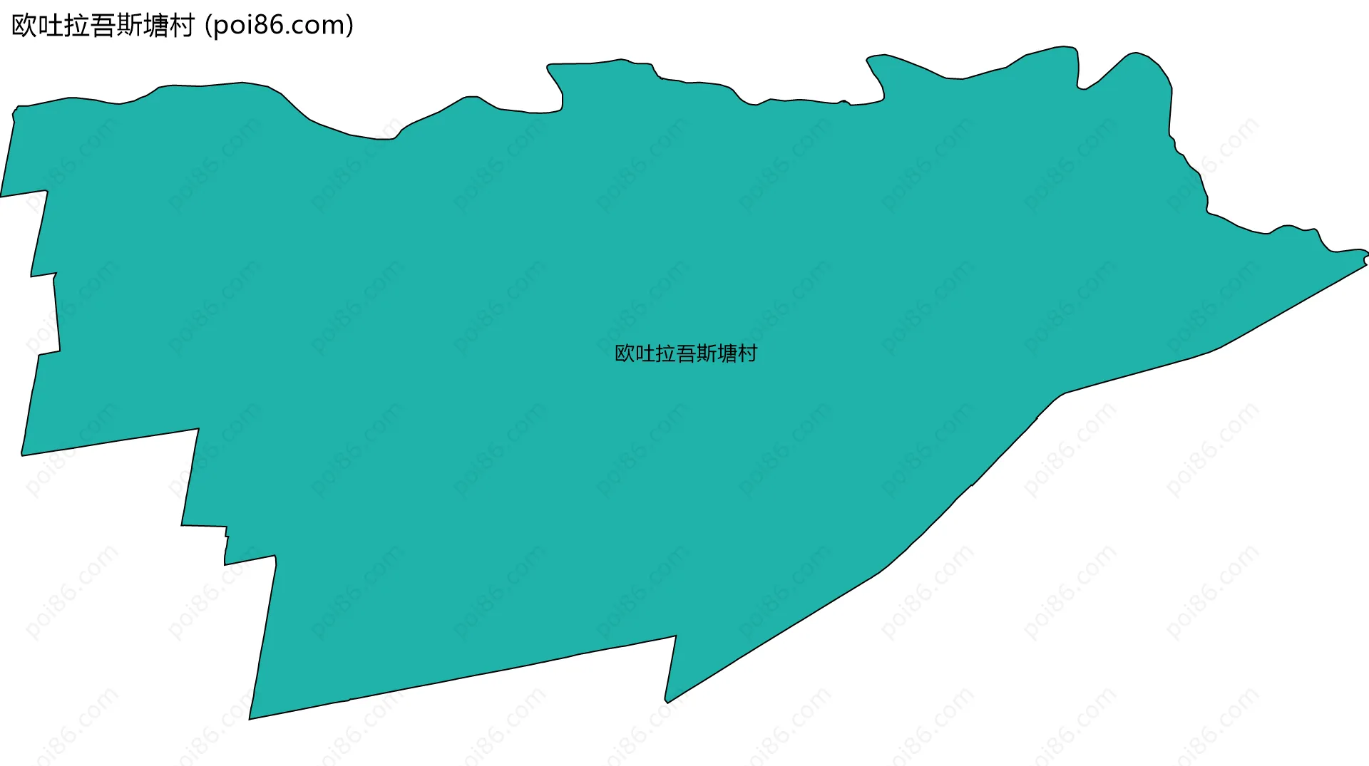 欧吐拉吾斯塘村边界地图