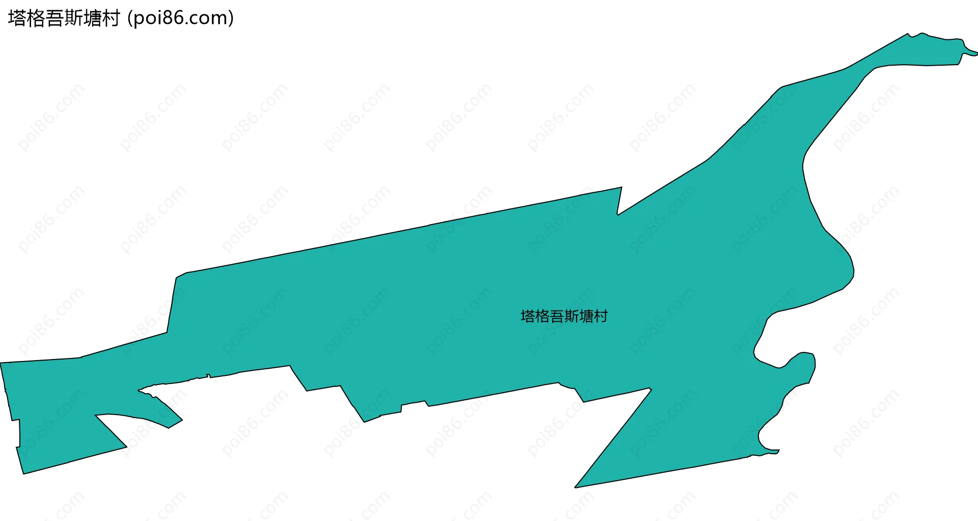 塔格吾斯塘村边界地图
