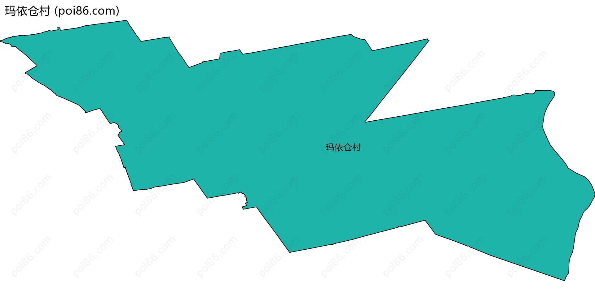 玛依仓村边界地图