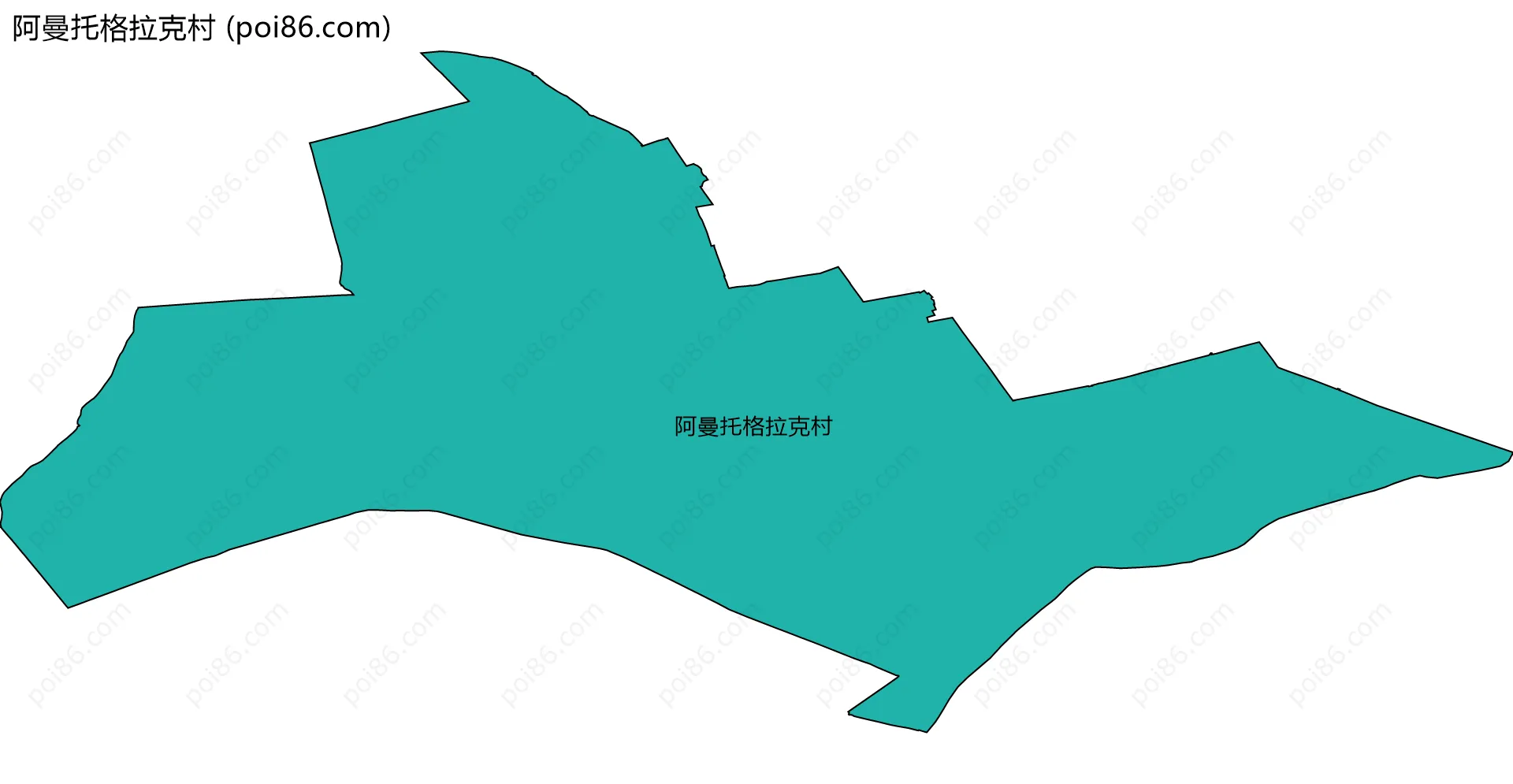 阿曼托格拉克村边界地图