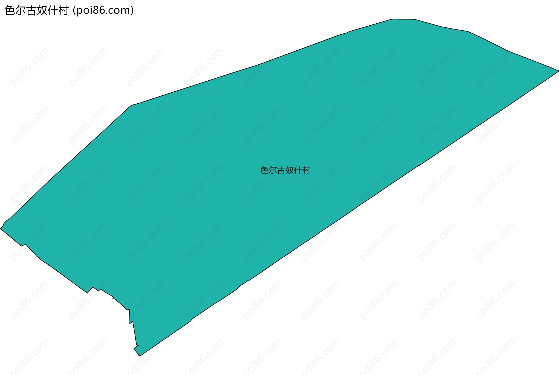 色尔古奴什村边界地图
