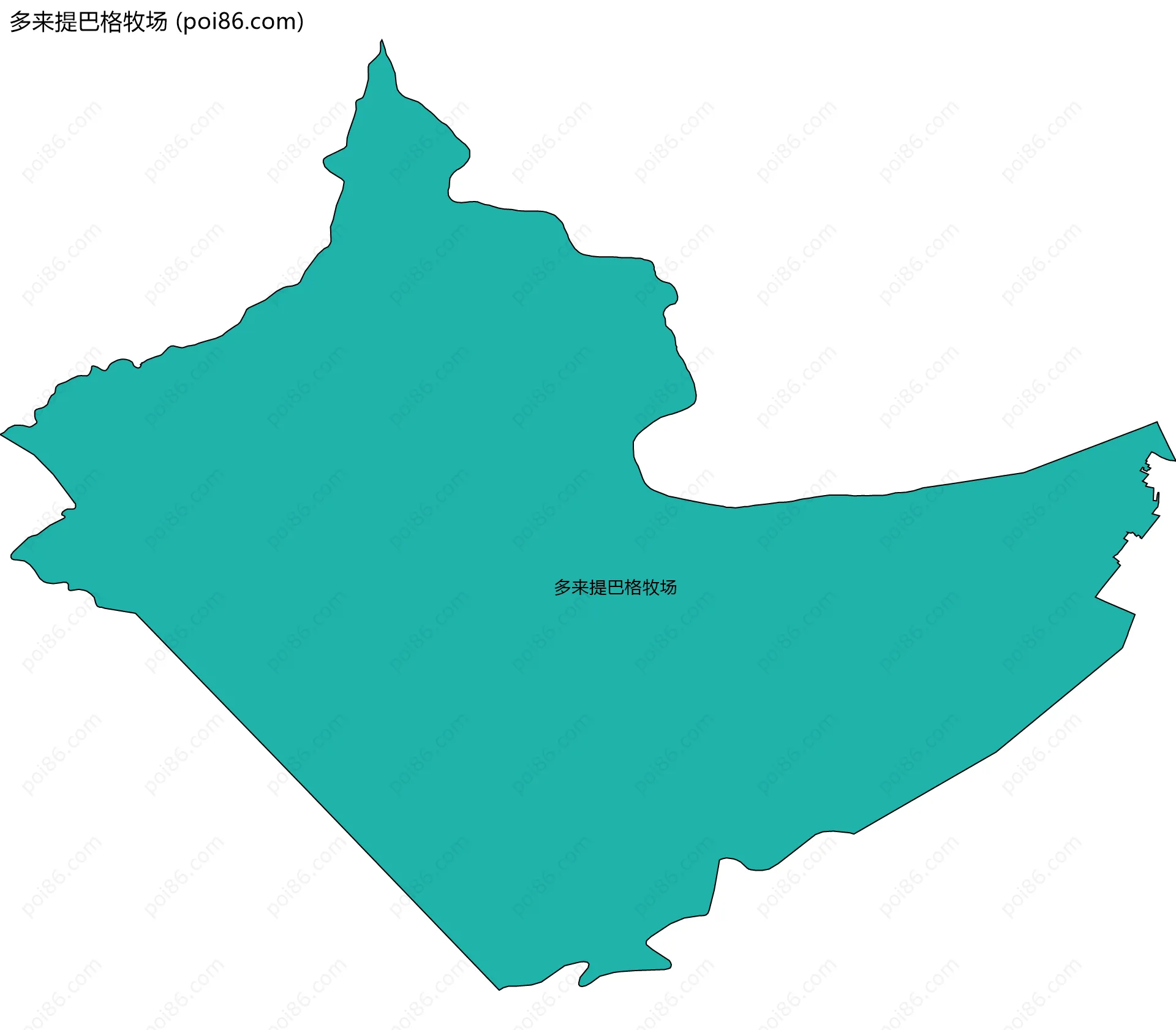 多来提巴格牧场边界地图