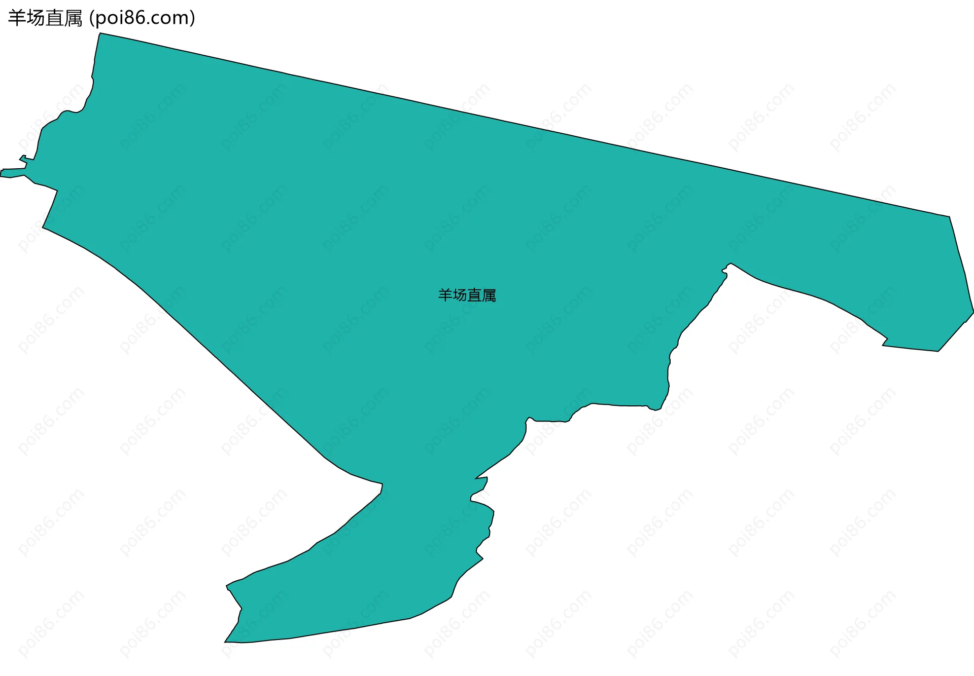 羊场直属边界地图