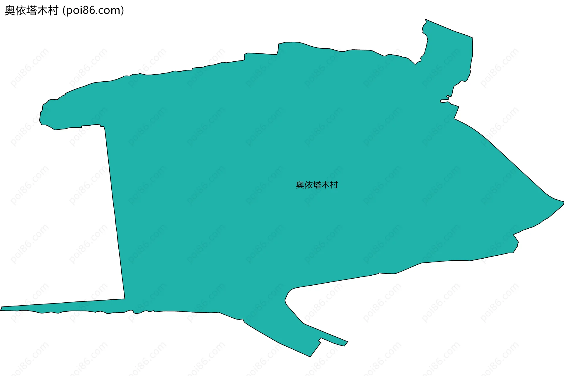 奥依塔木村边界地图