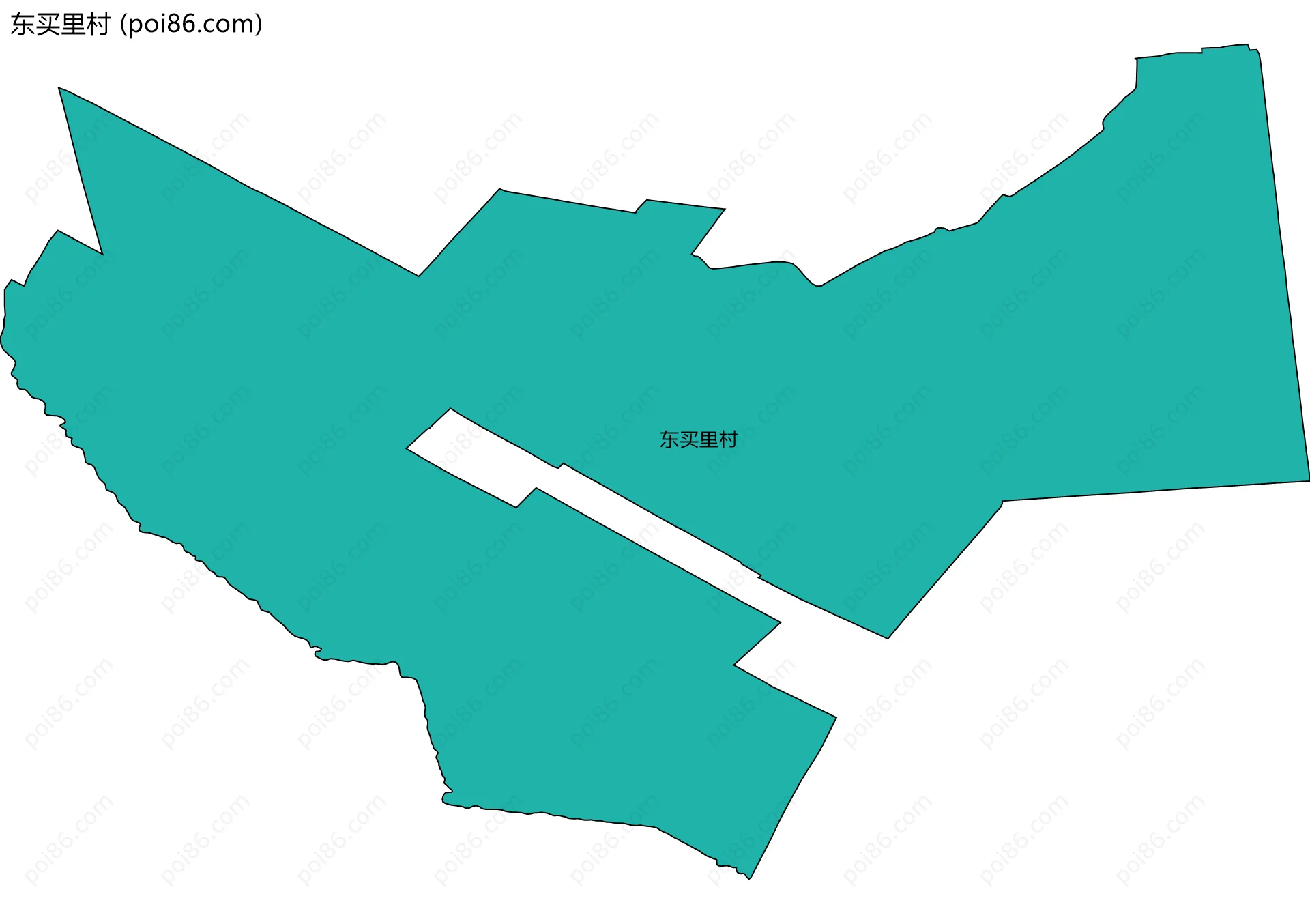 东买里村边界地图