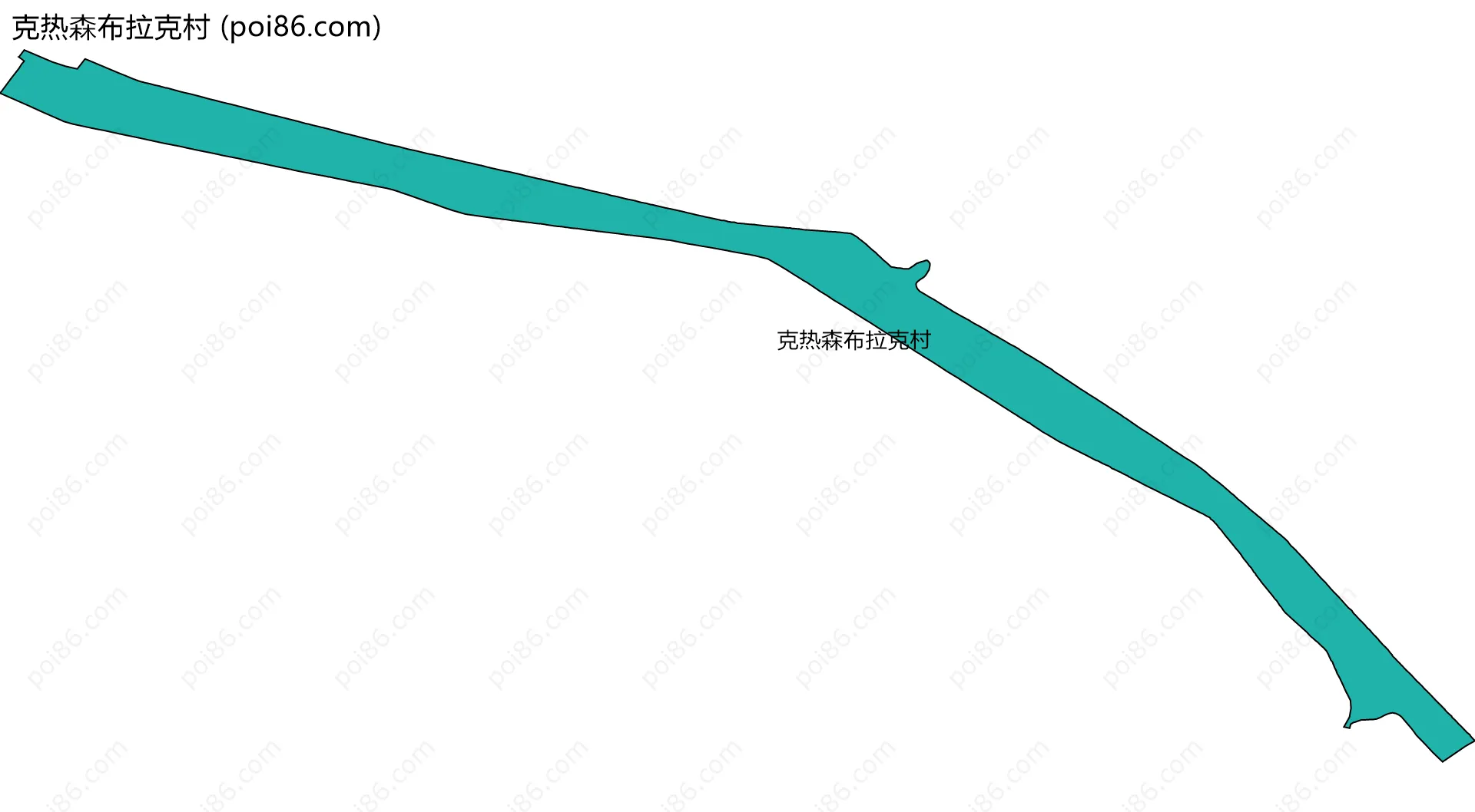 克热森布拉克村边界地图