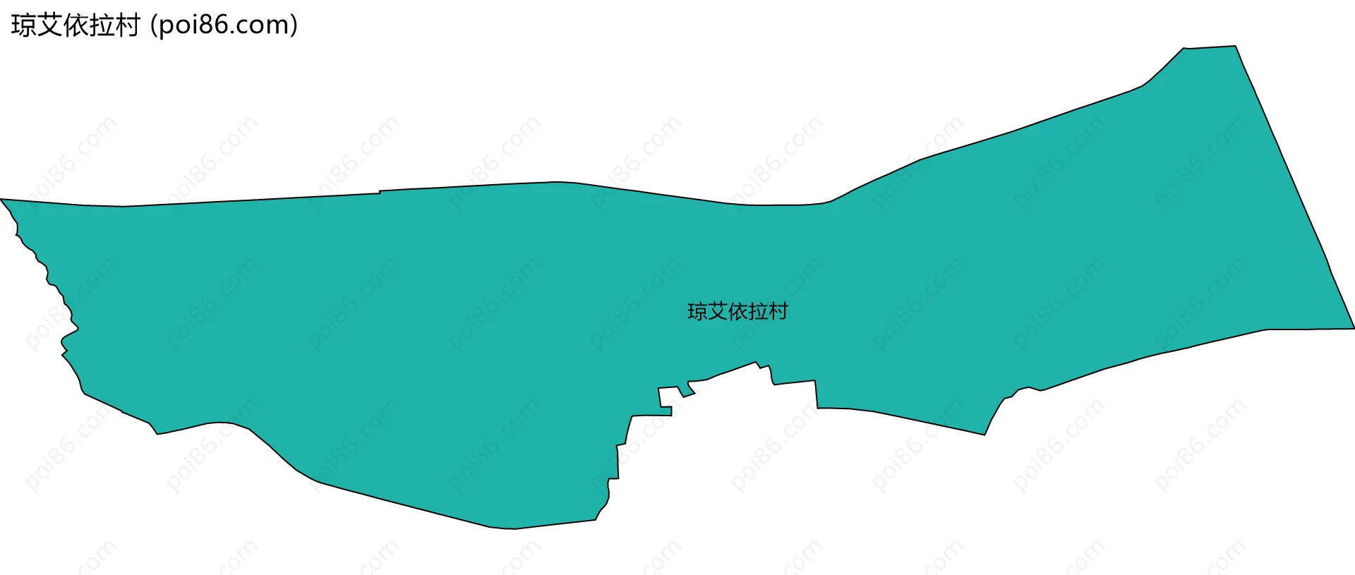 琼艾依拉村边界地图