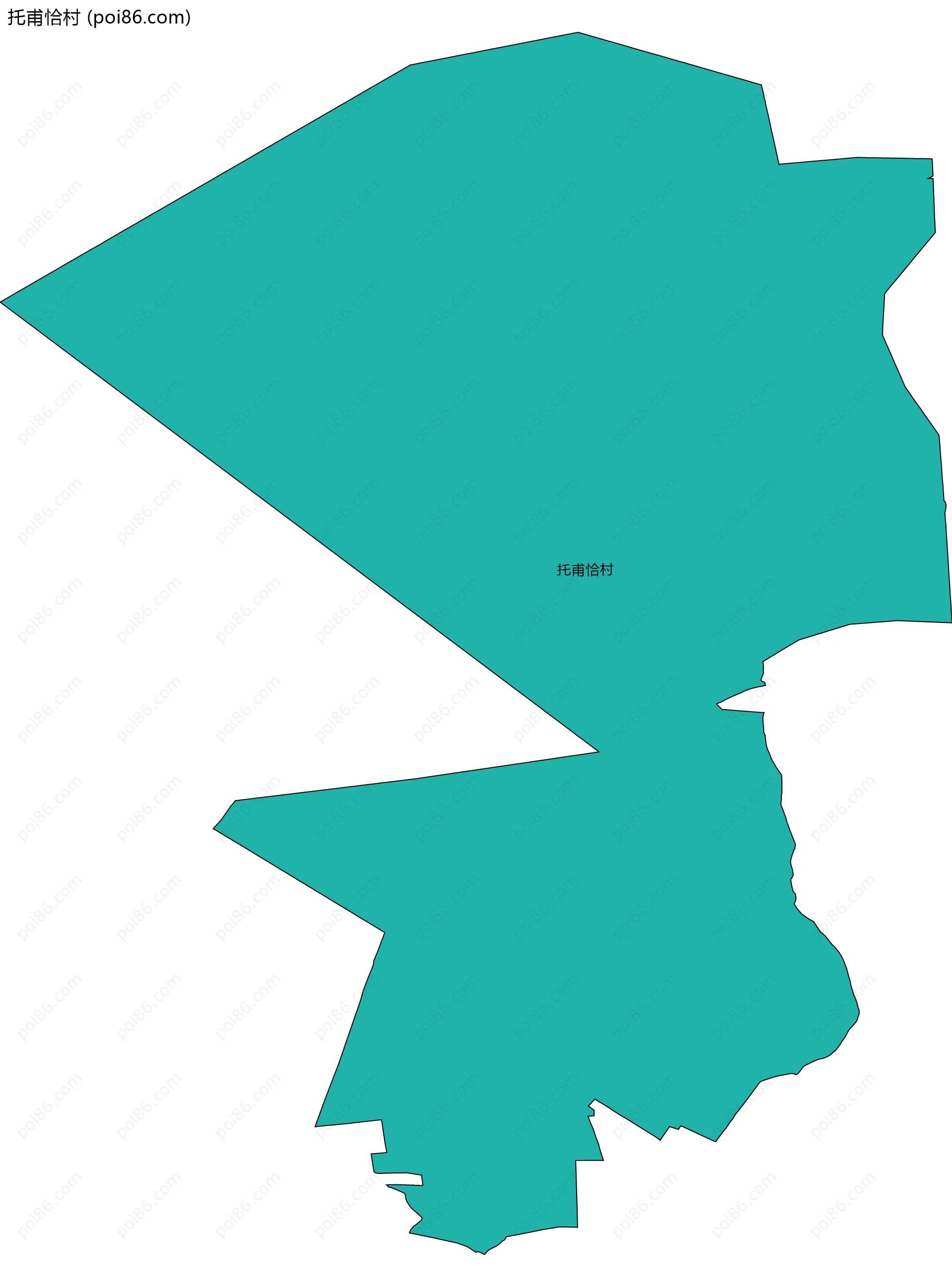 托甫恰村边界地图