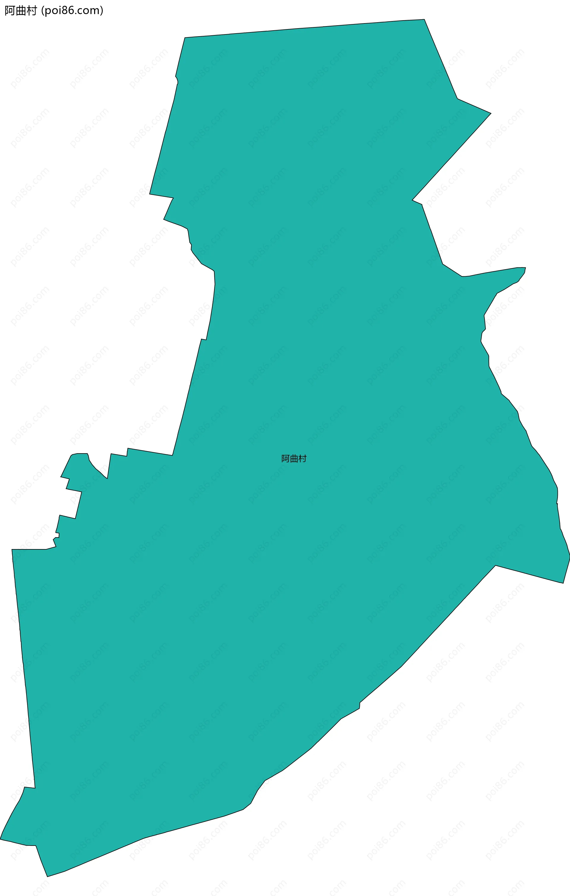 阿曲村边界地图