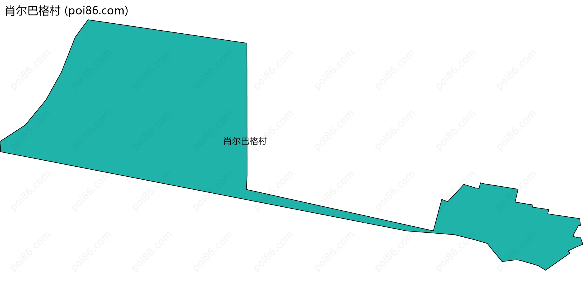 肖尔巴格村边界地图