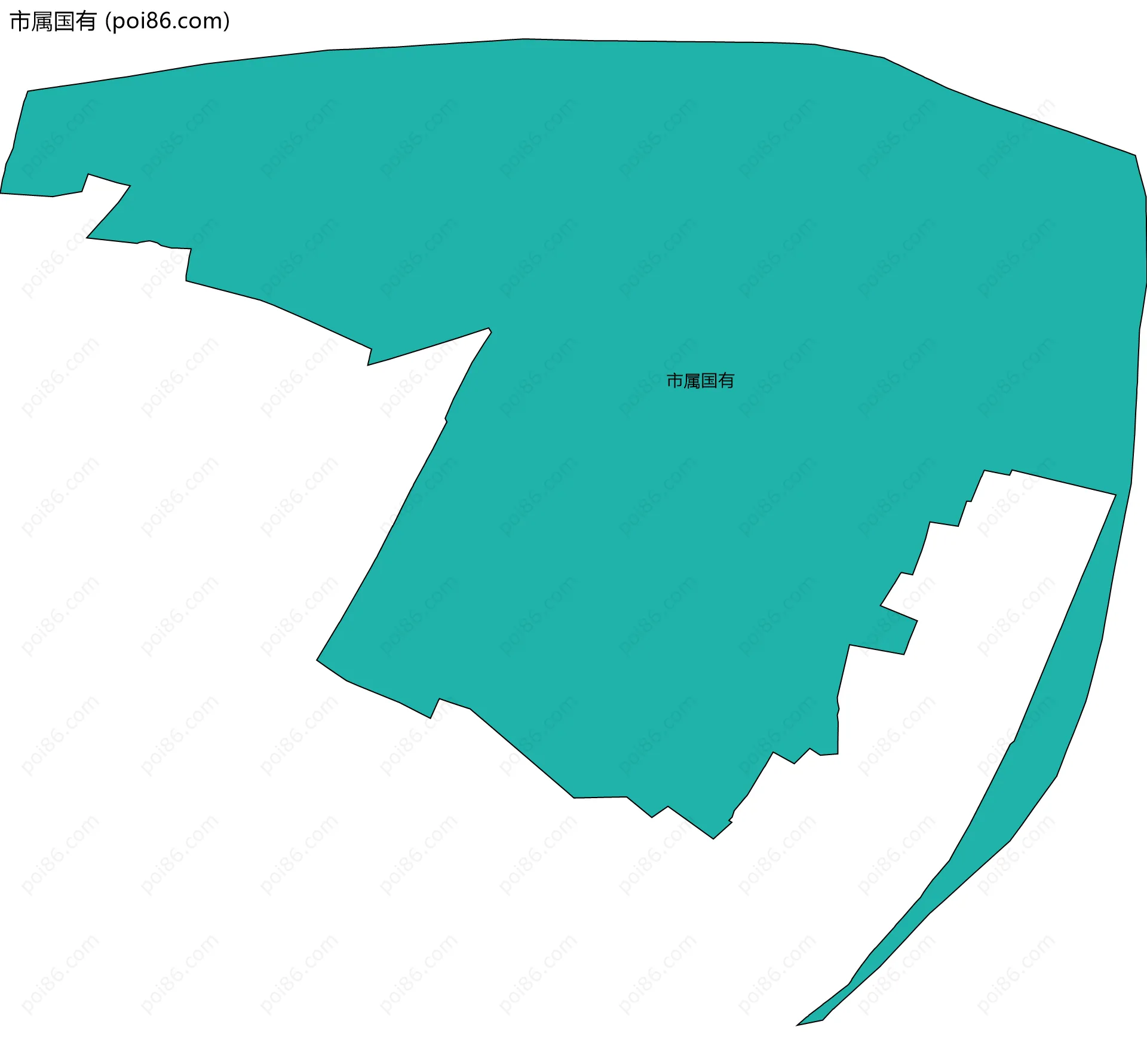市属国有边界地图