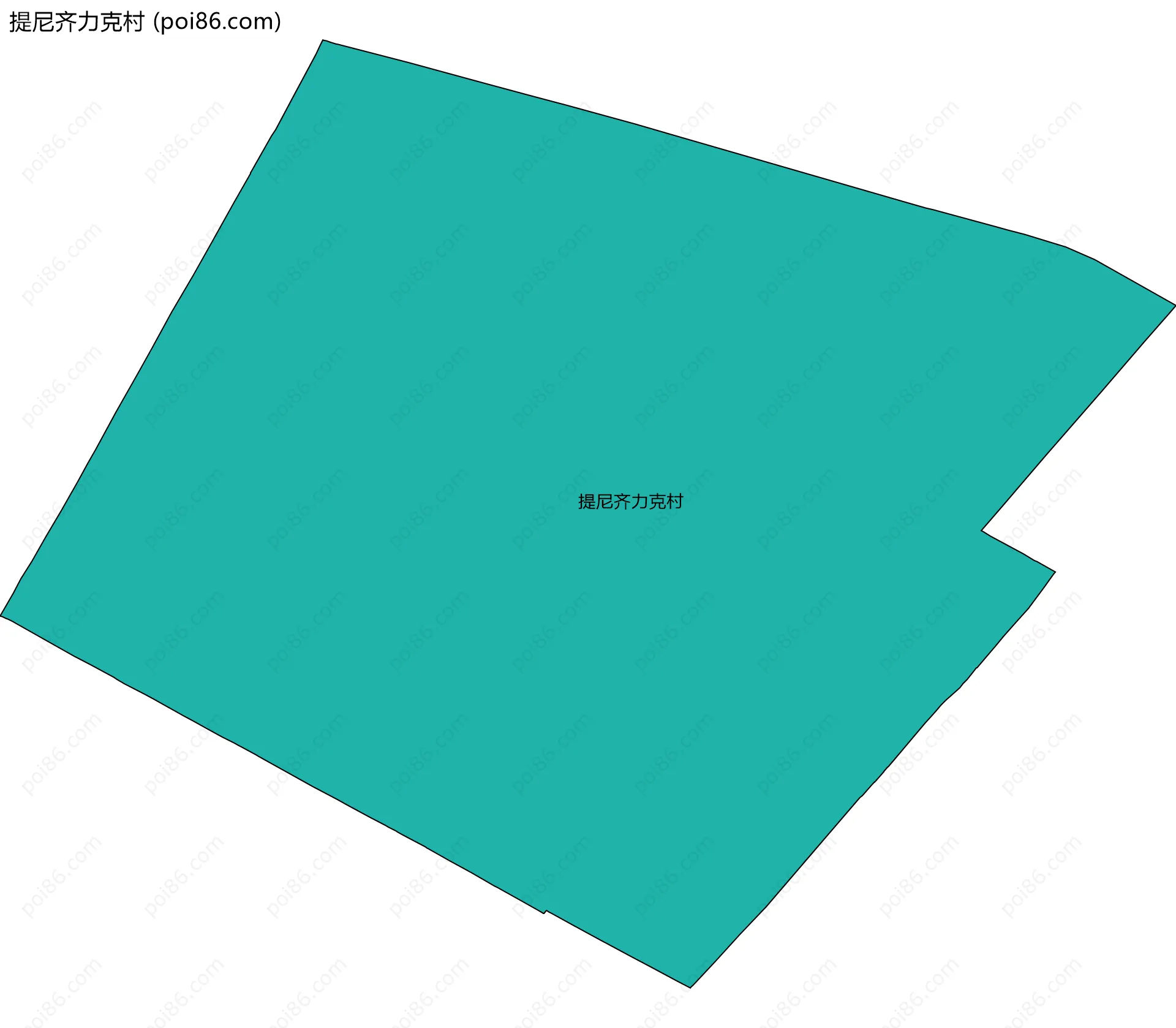 提尼齐力克村边界地图