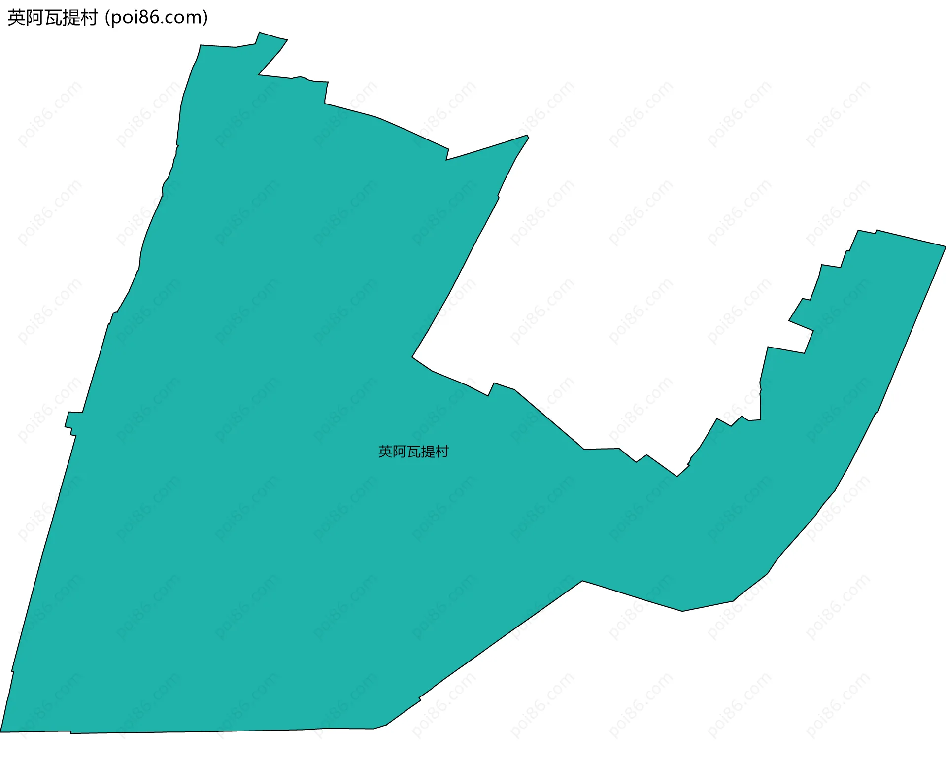英阿瓦提村边界地图