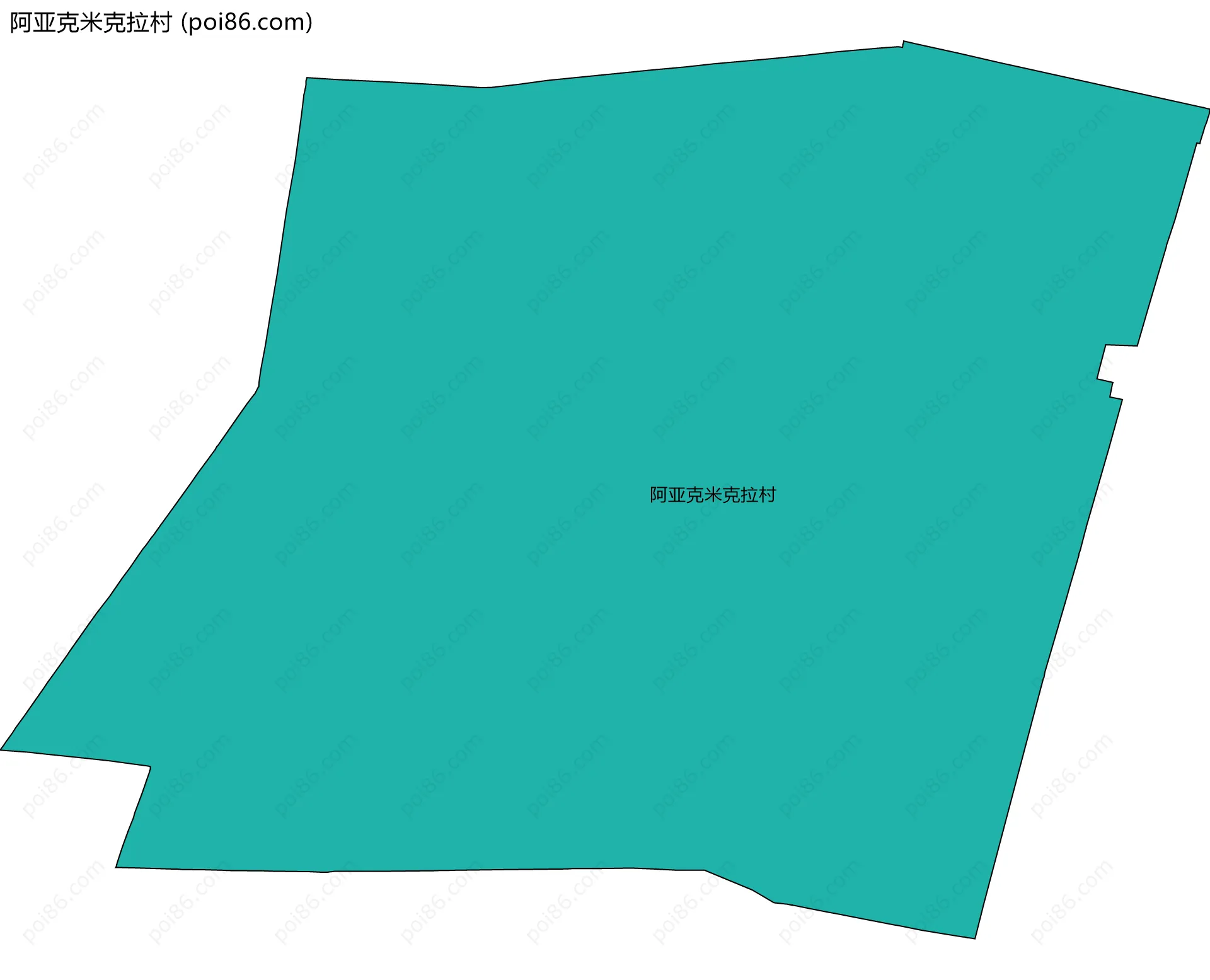 阿亚克米克拉村边界地图