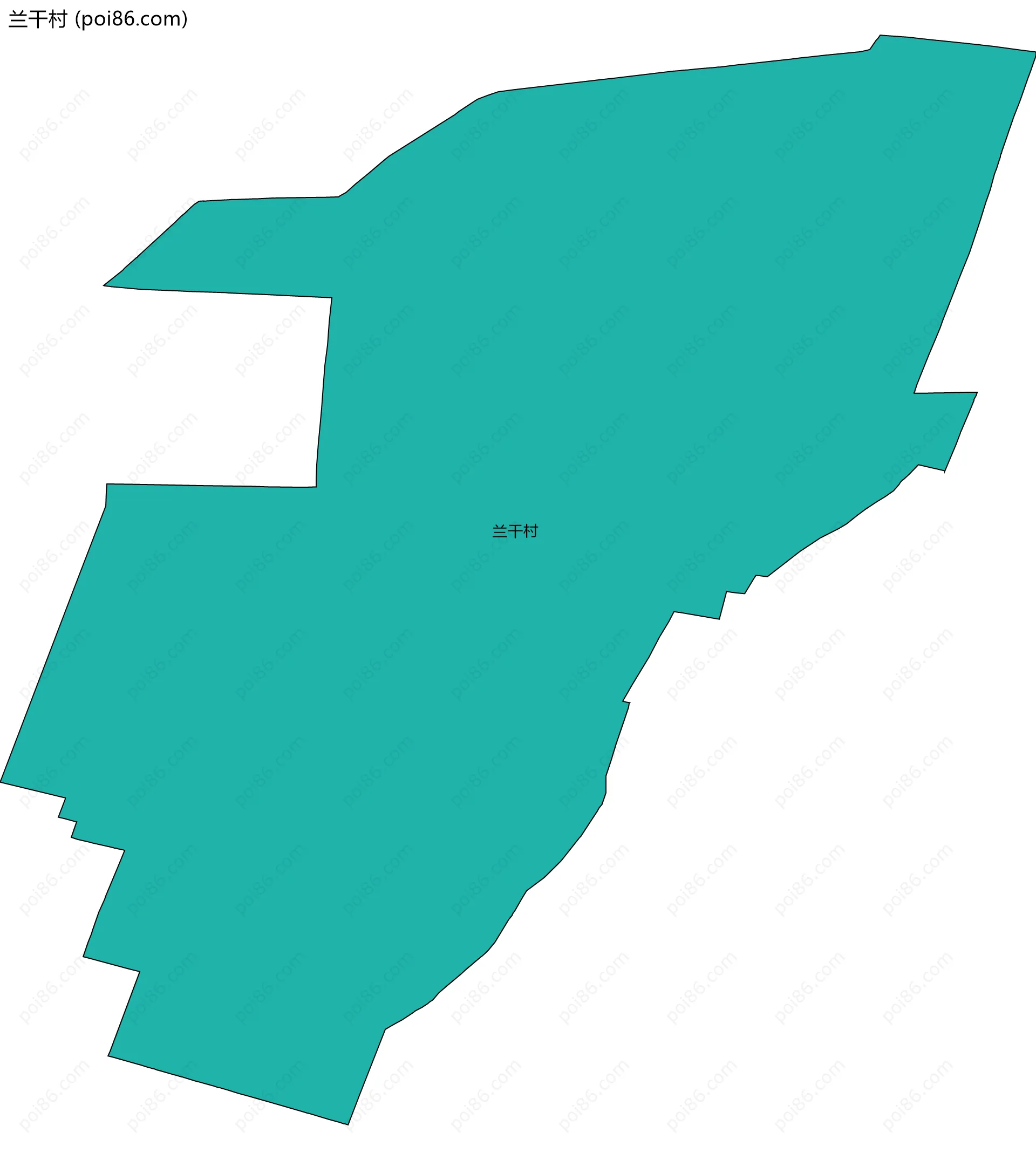 兰干村边界地图