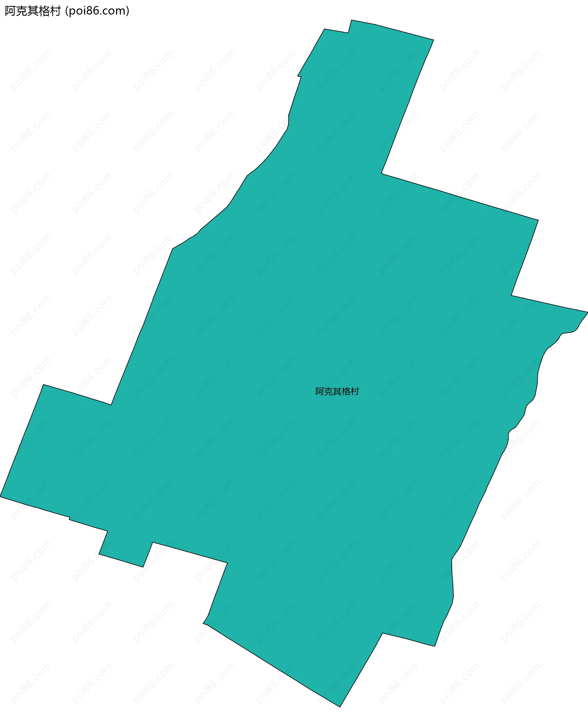 阿克其格村边界地图