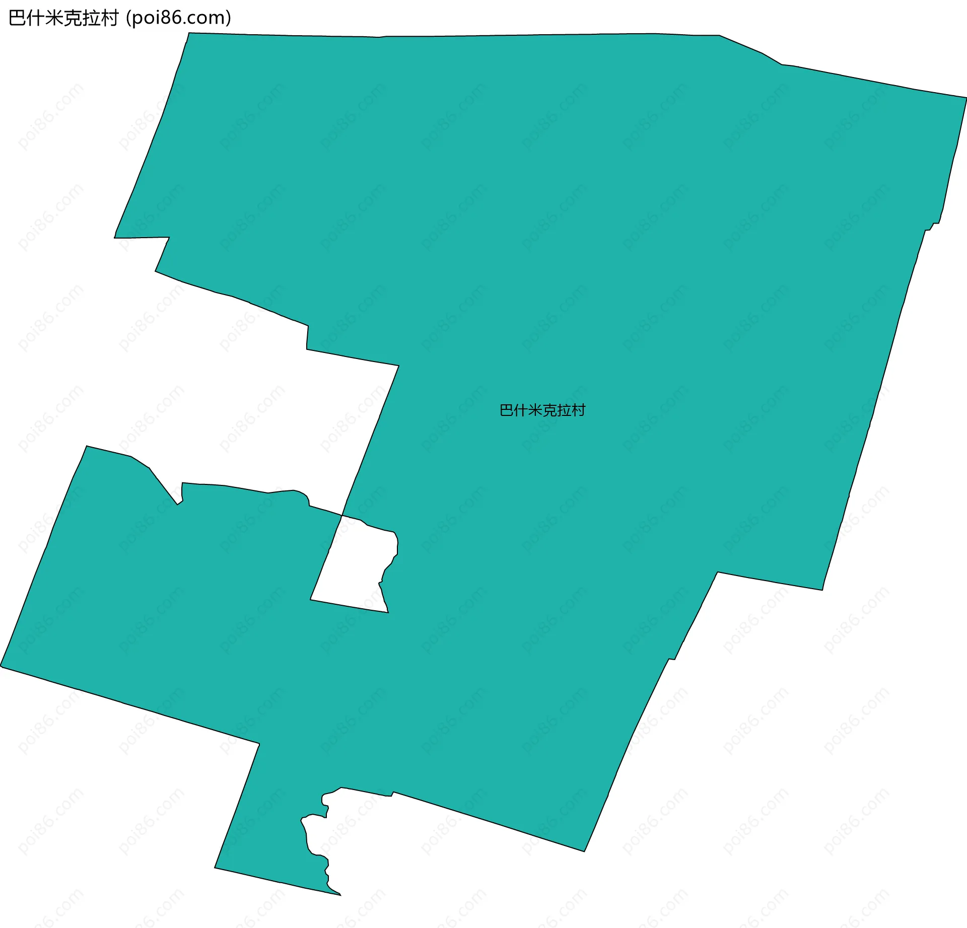 巴什米克拉村边界地图