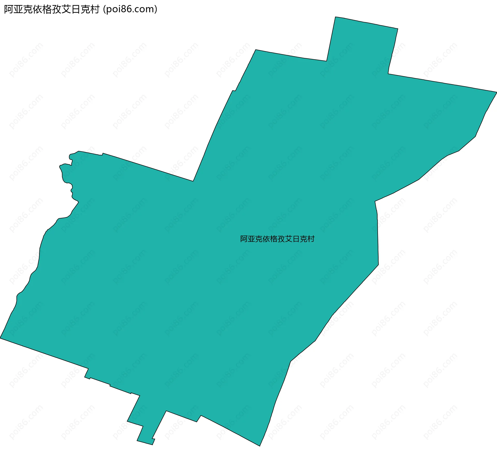 阿亚克依格孜艾日克村边界地图