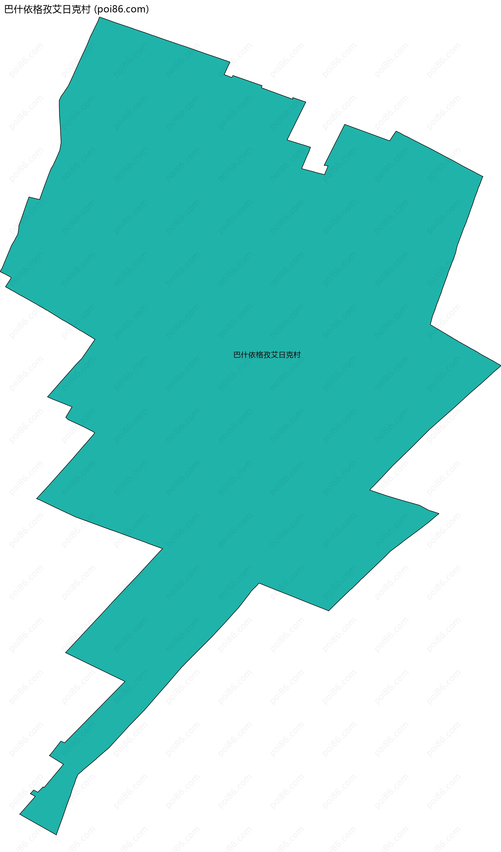 巴什依格孜艾日克村边界地图