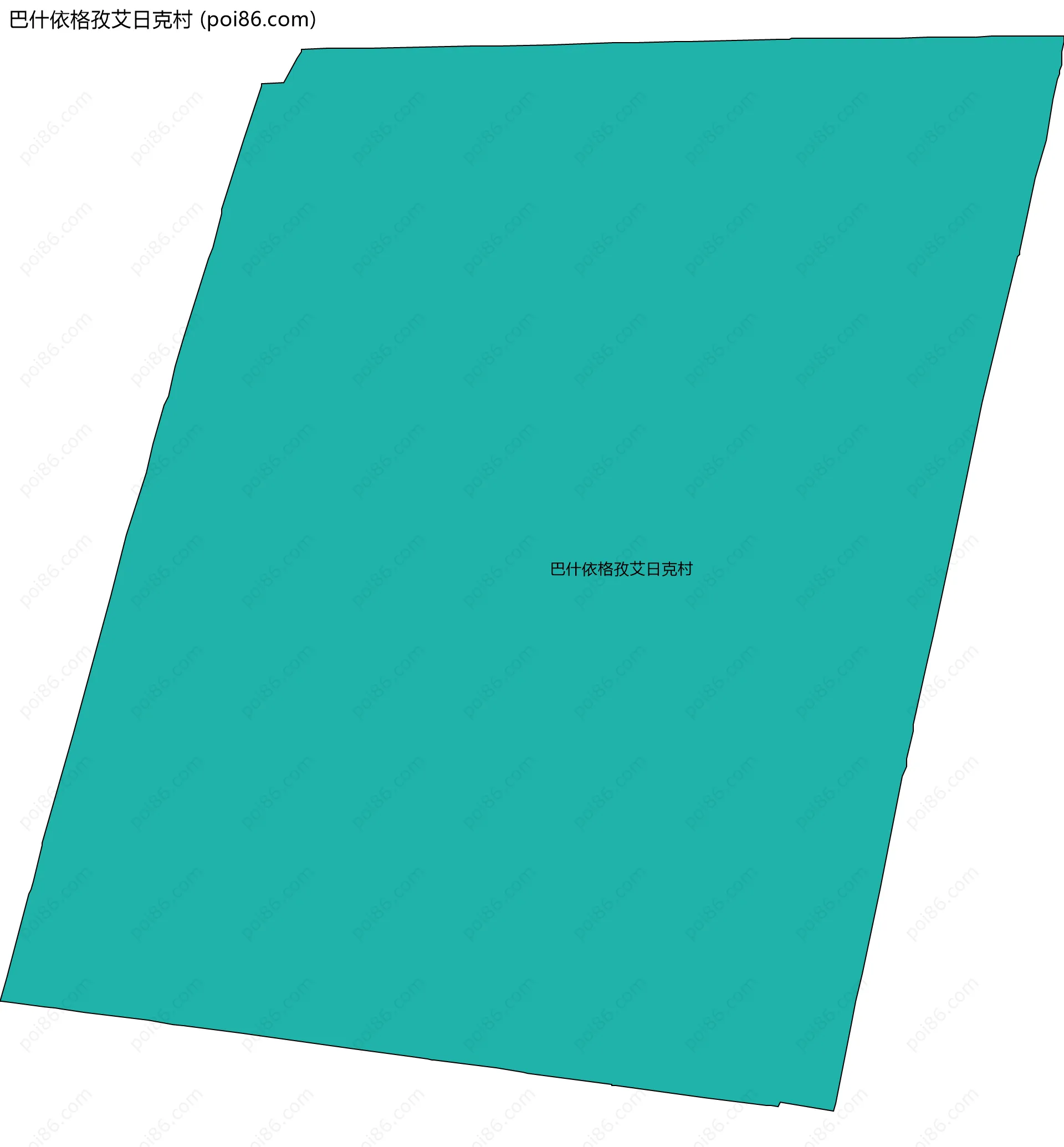 巴什依格孜艾日克村边界地图