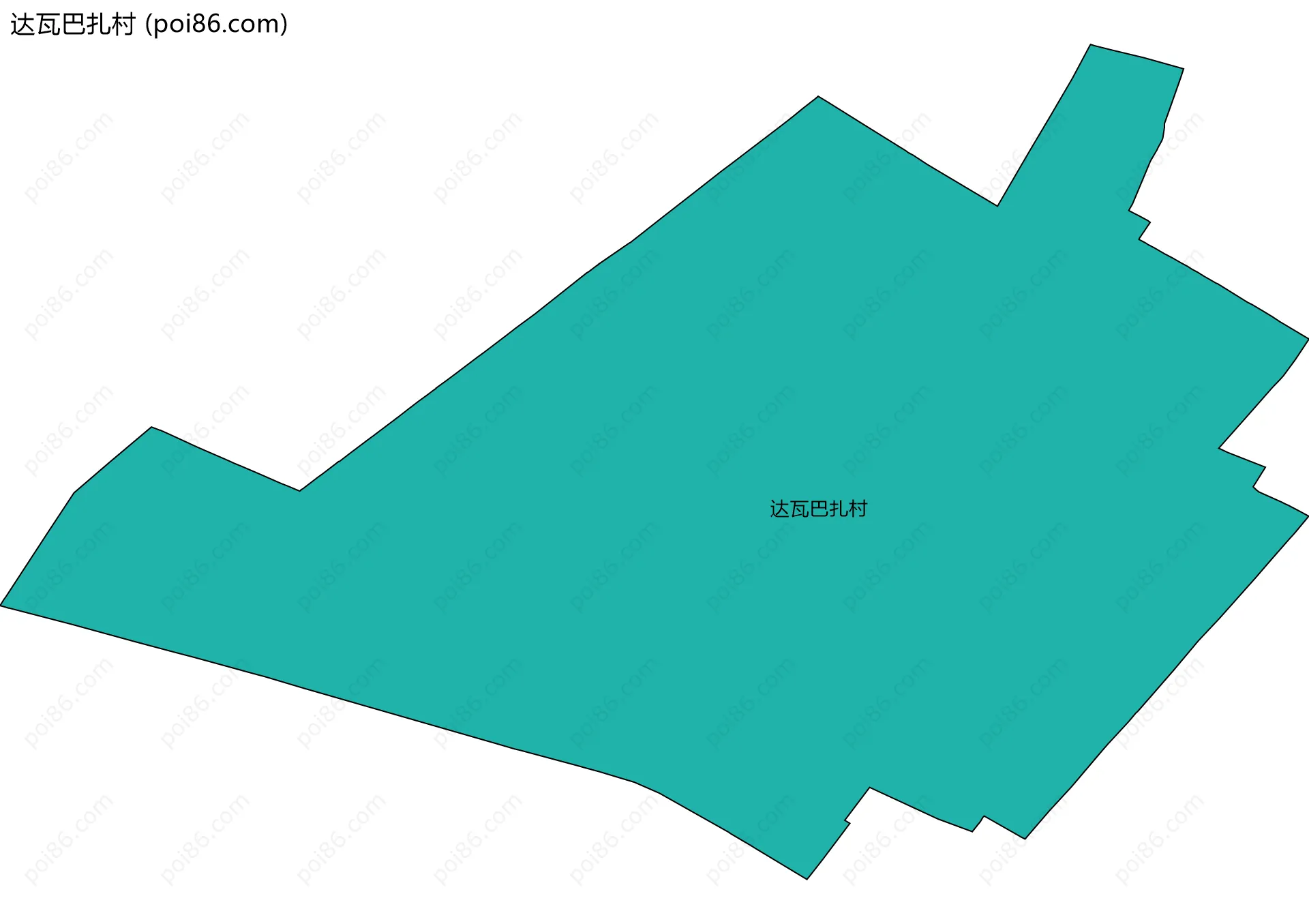 达瓦巴扎村边界地图