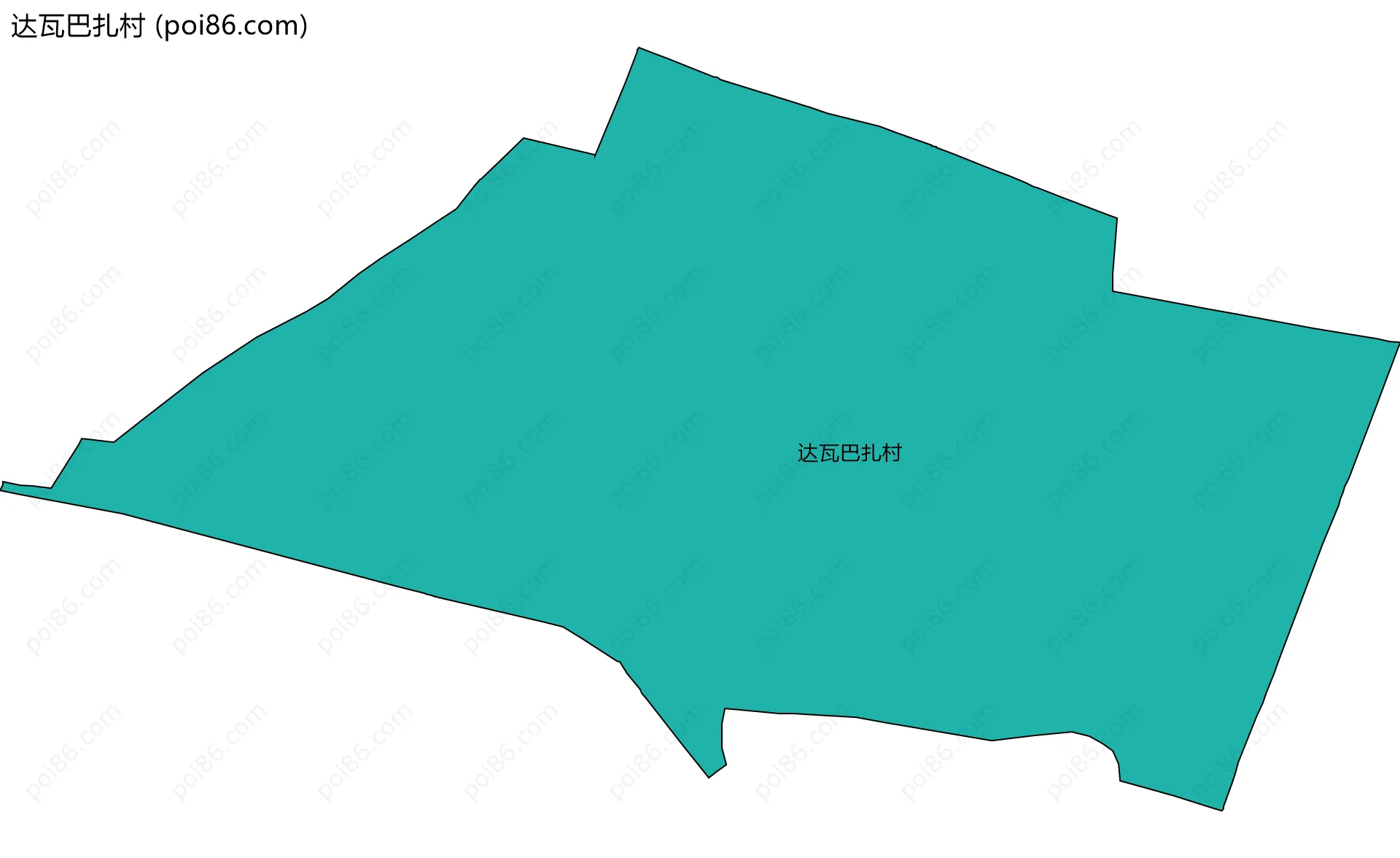 达瓦巴扎村边界地图
