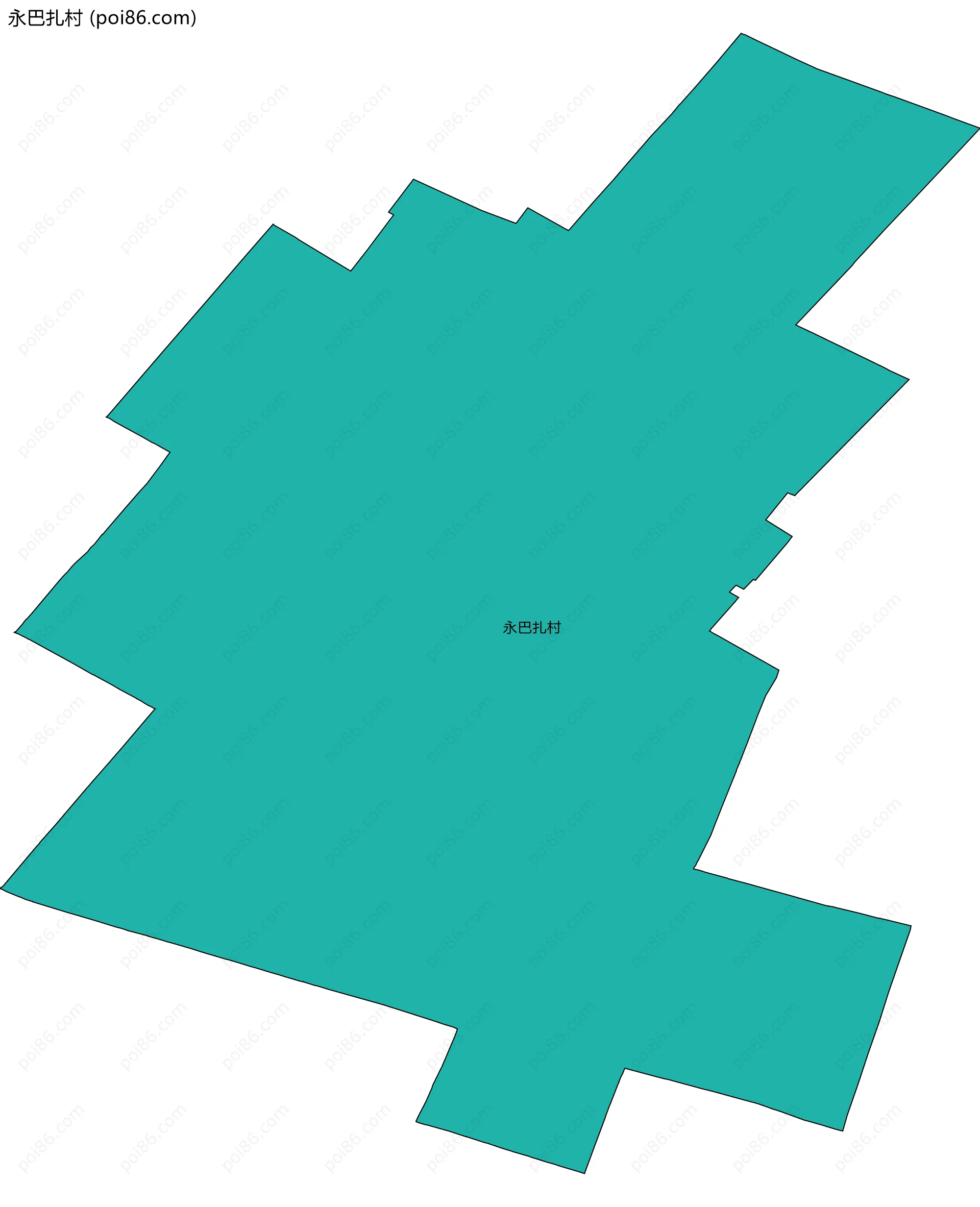 永巴扎村边界地图