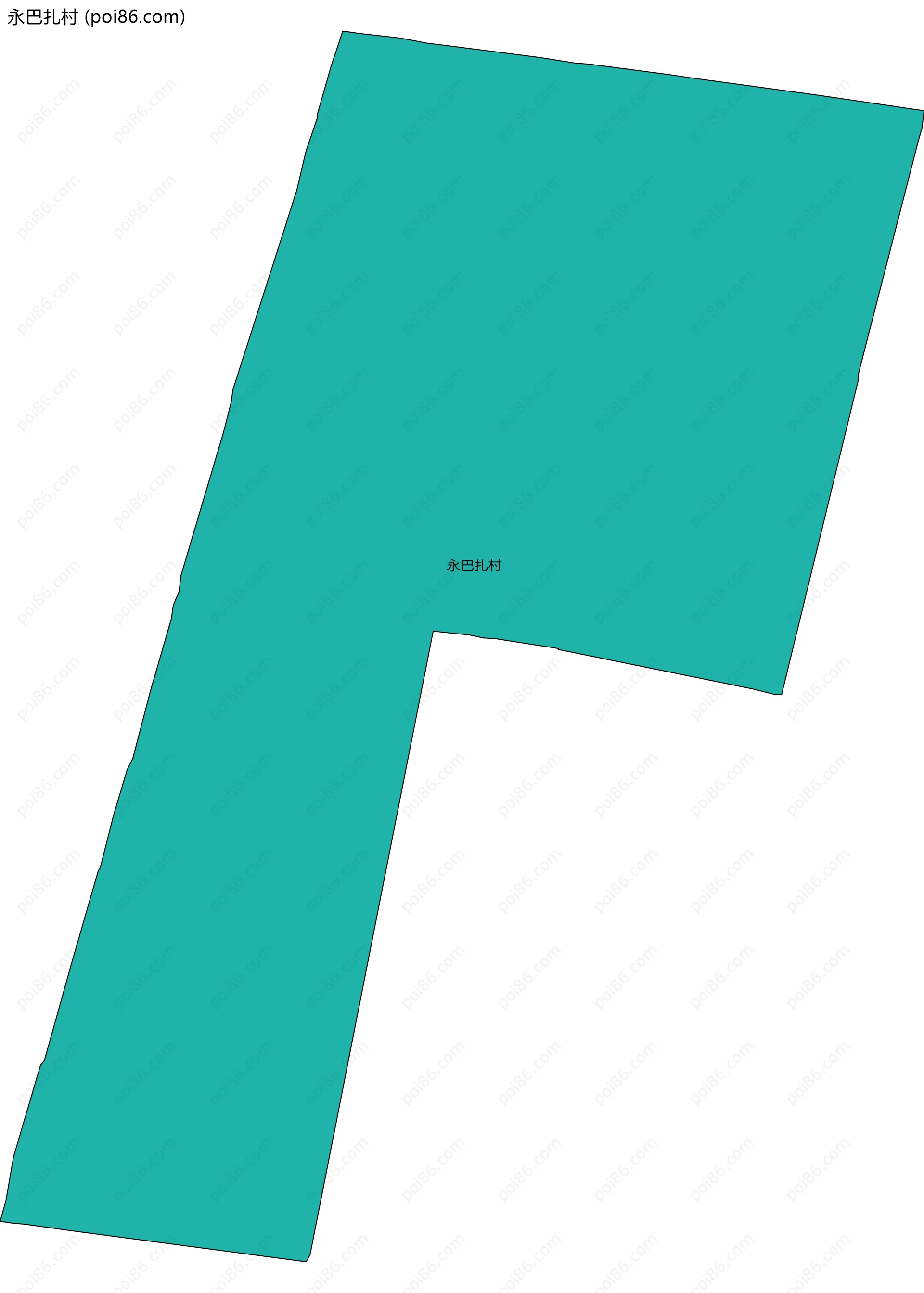 永巴扎村边界地图