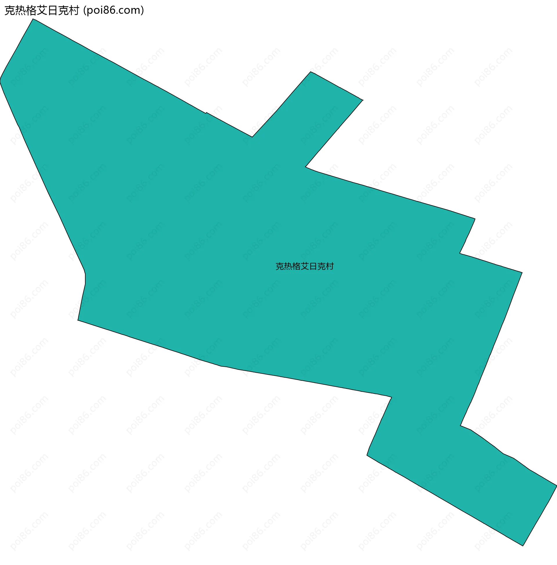 克热格艾日克村边界地图