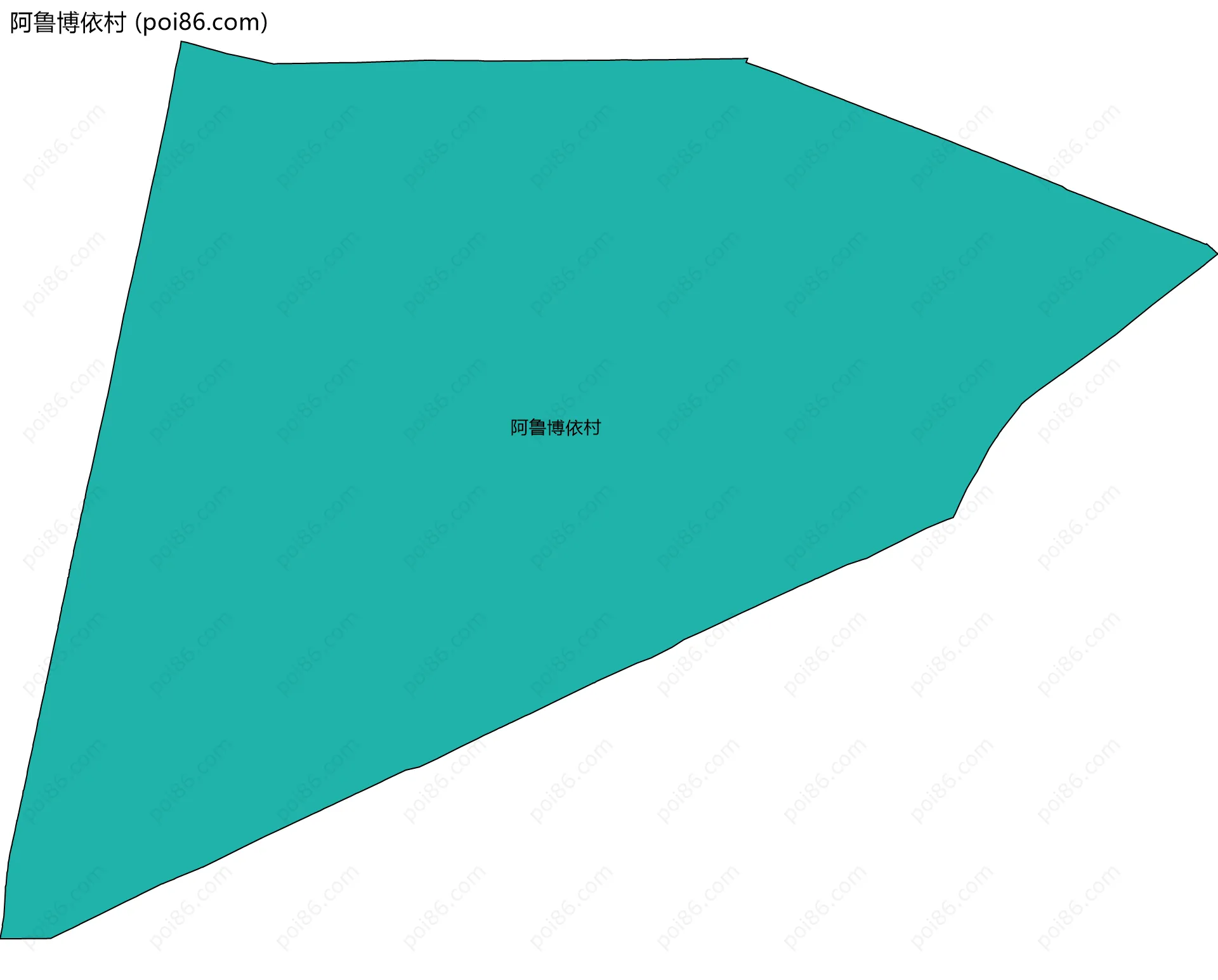 阿鲁博依村边界地图