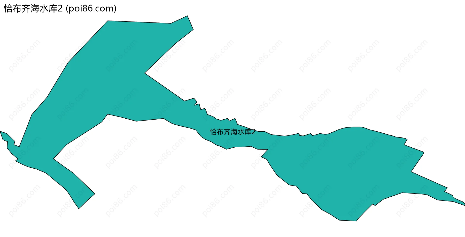 恰布齐海水库2边界地图