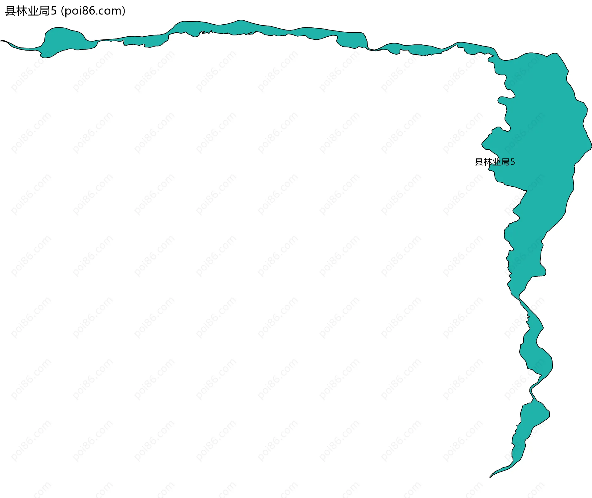 县林业局5边界地图