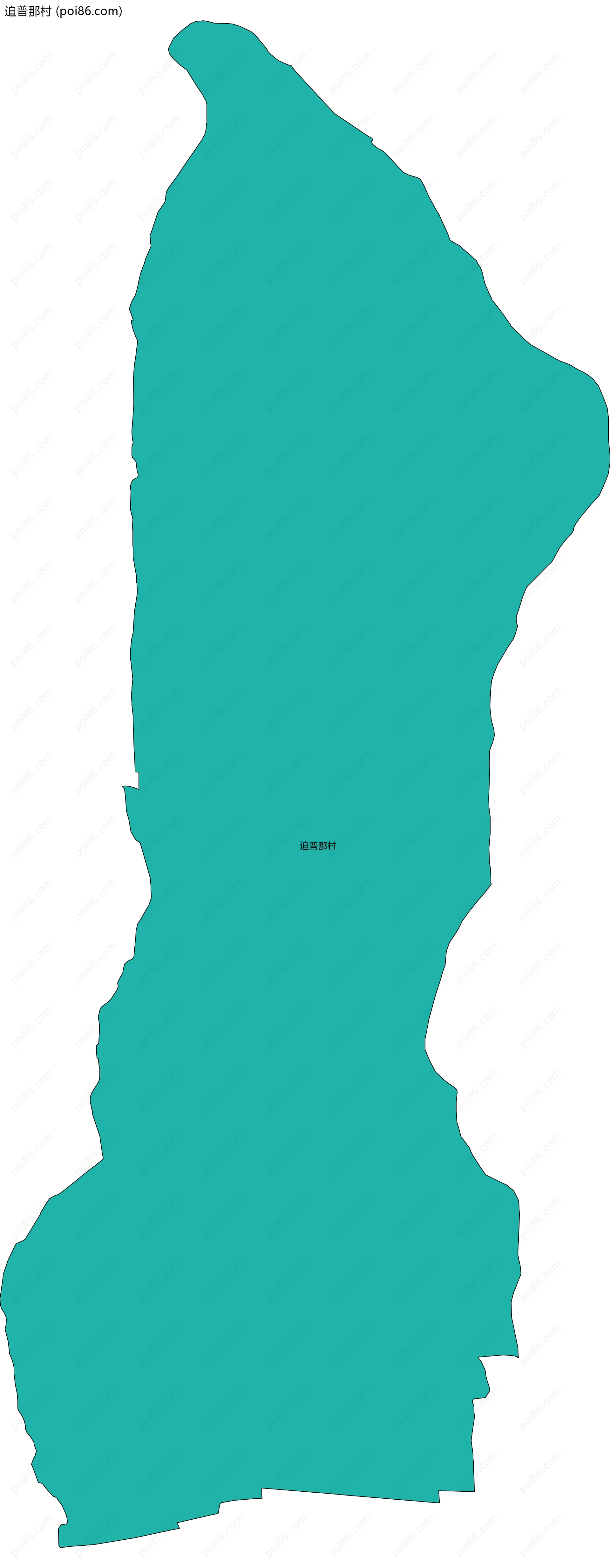 迫普那村边界地图