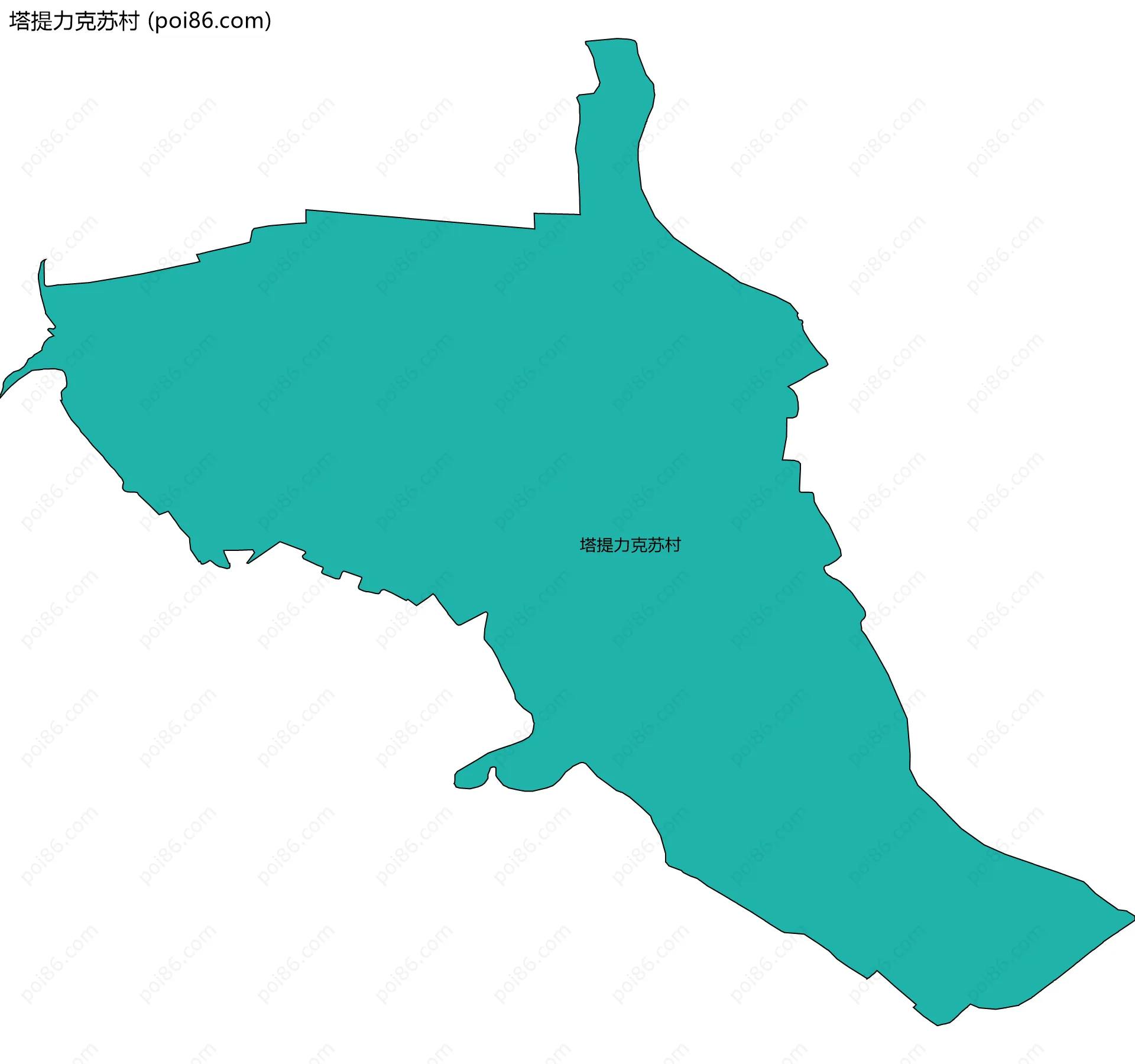 塔提力克苏村边界地图