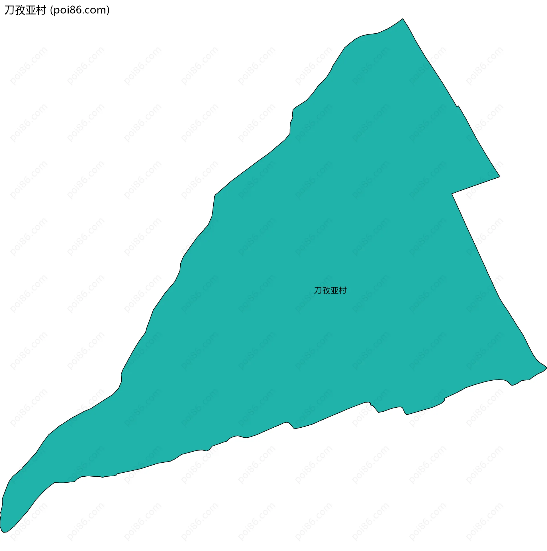 刀孜亚村边界地图