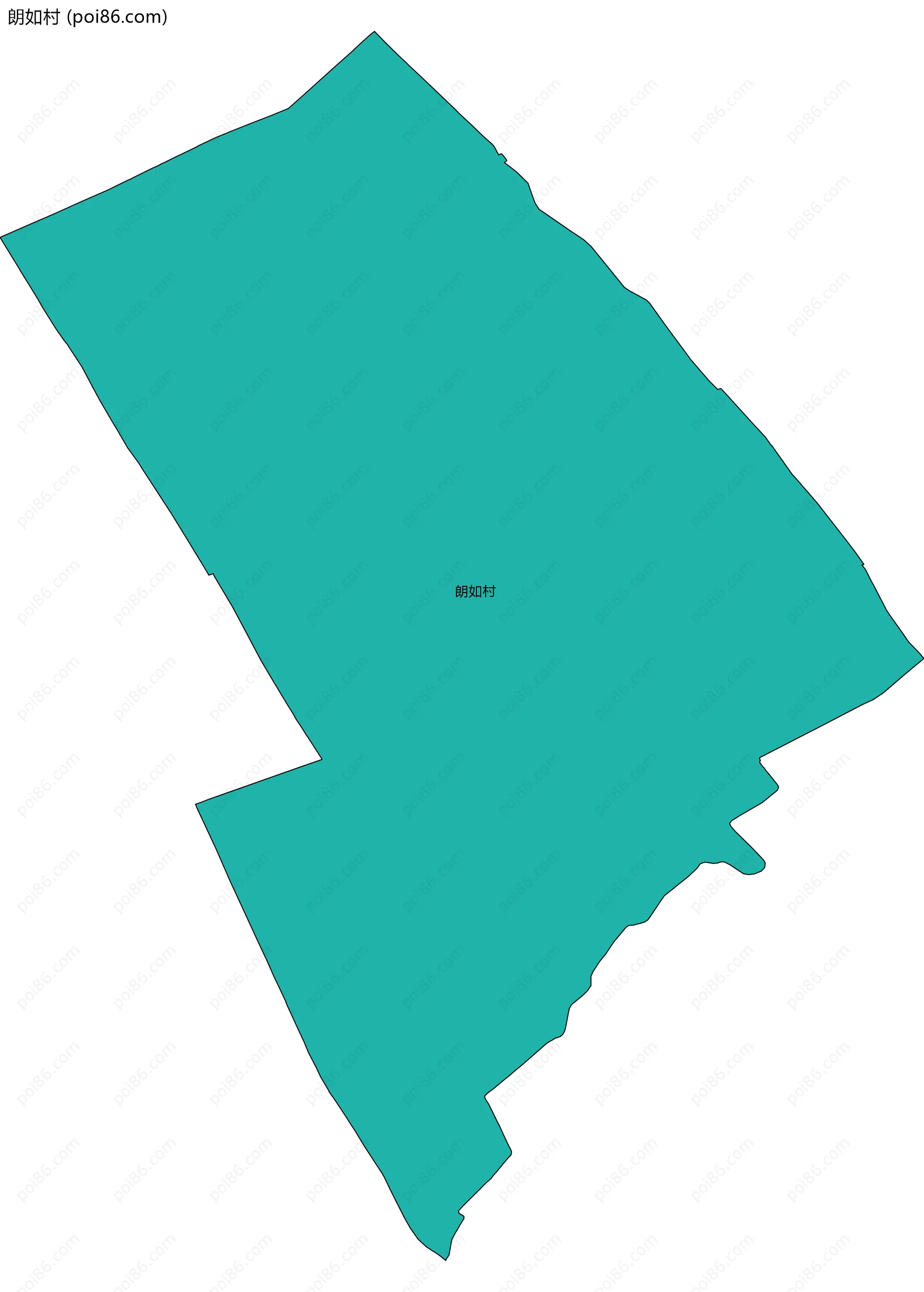 朗如村边界地图
