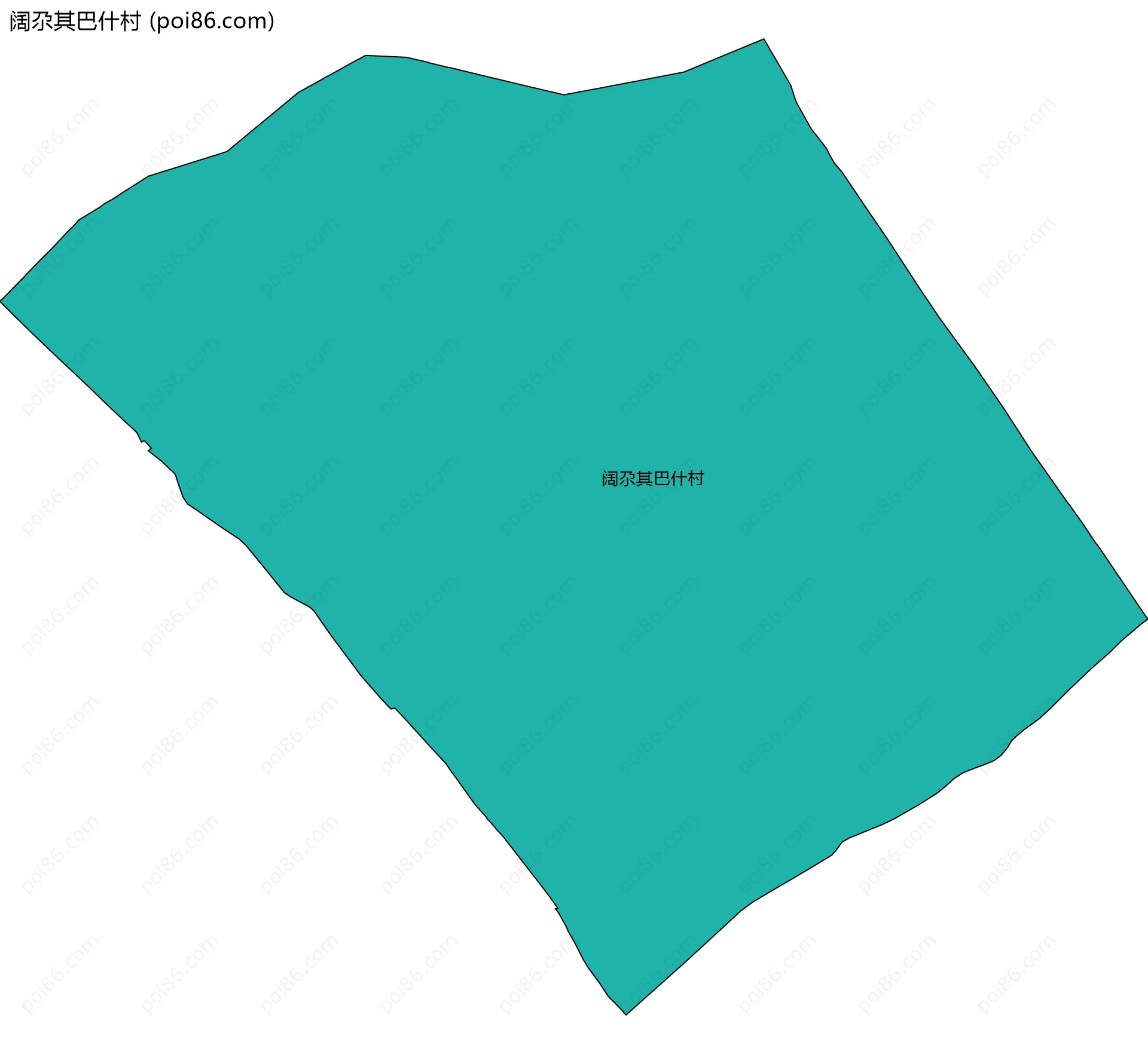 阔尕其巴什村边界地图