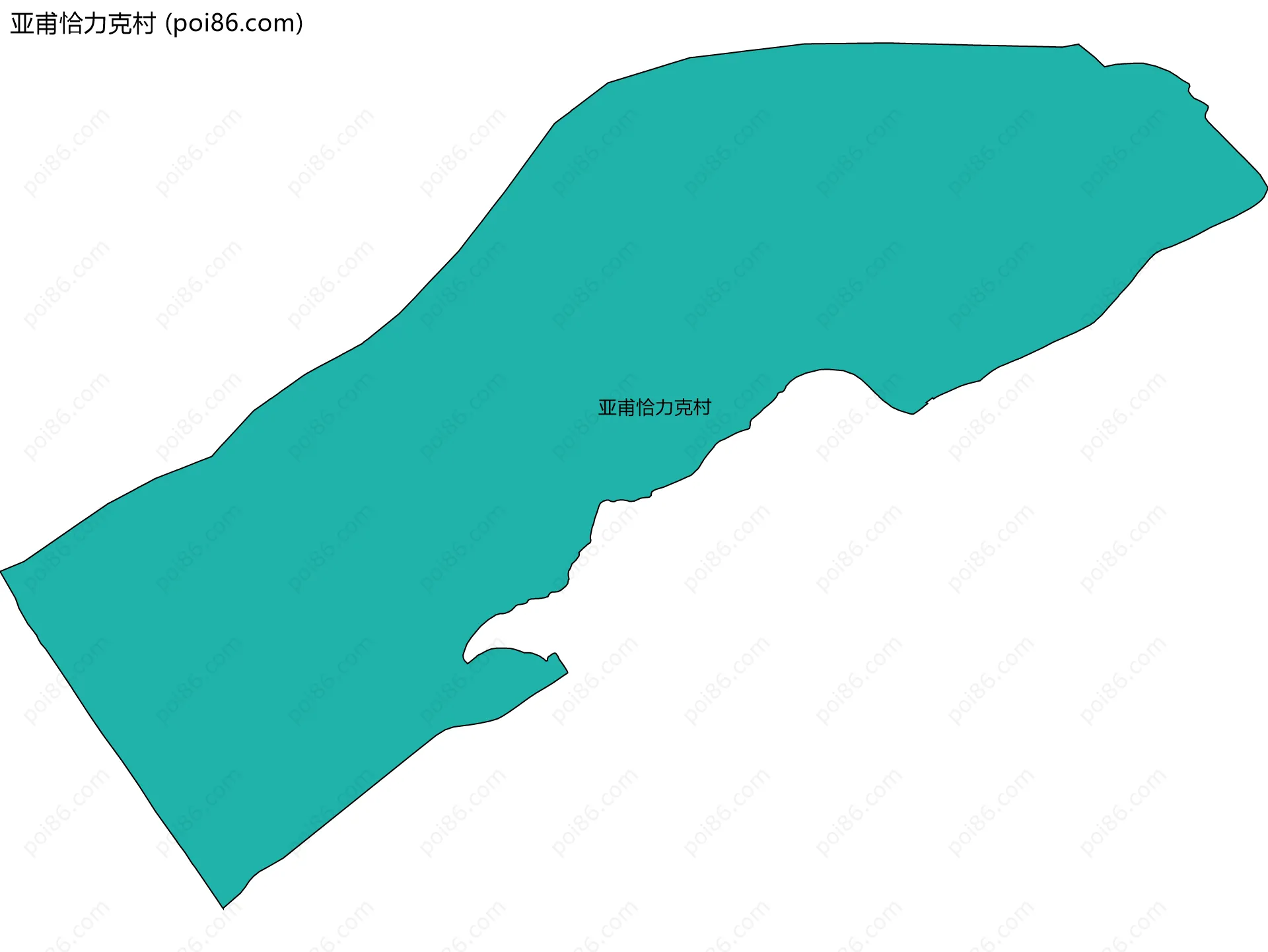 亚甫恰力克村边界地图