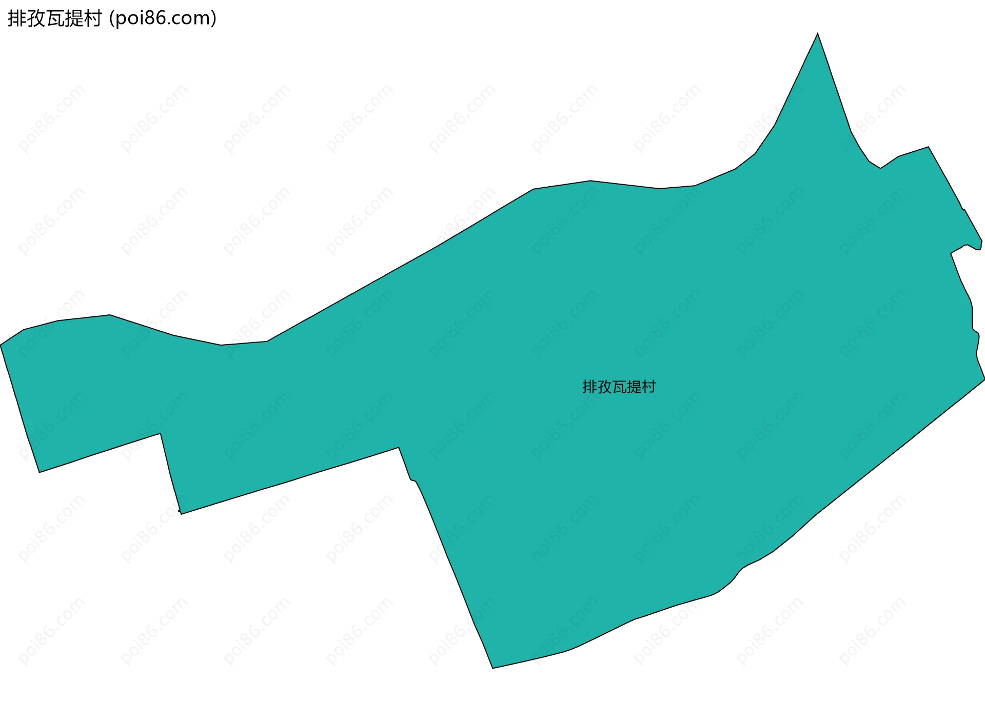 排孜瓦提村边界地图
