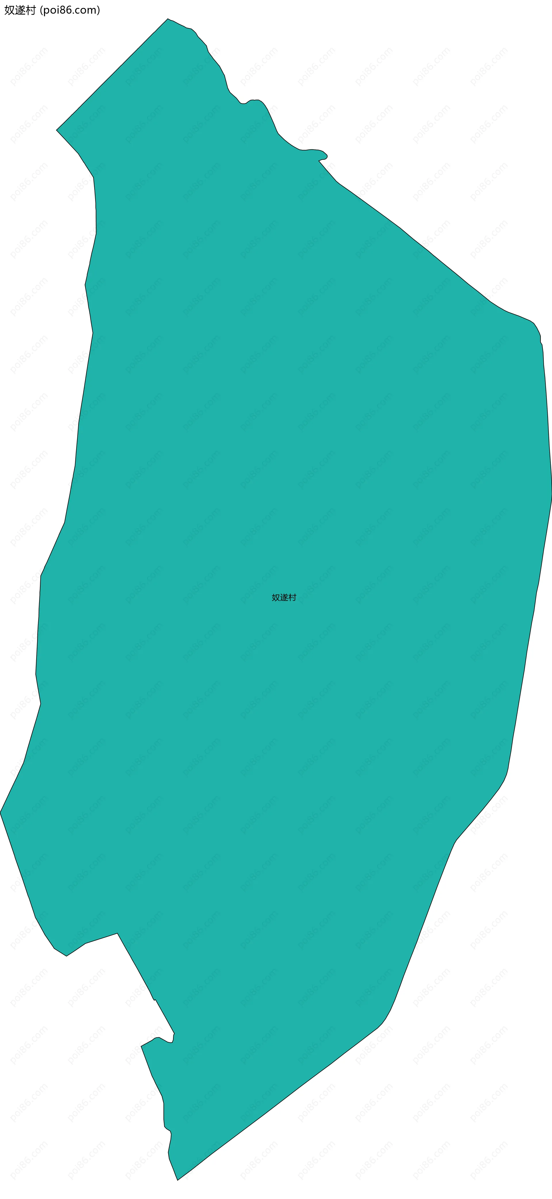 奴遂村边界地图