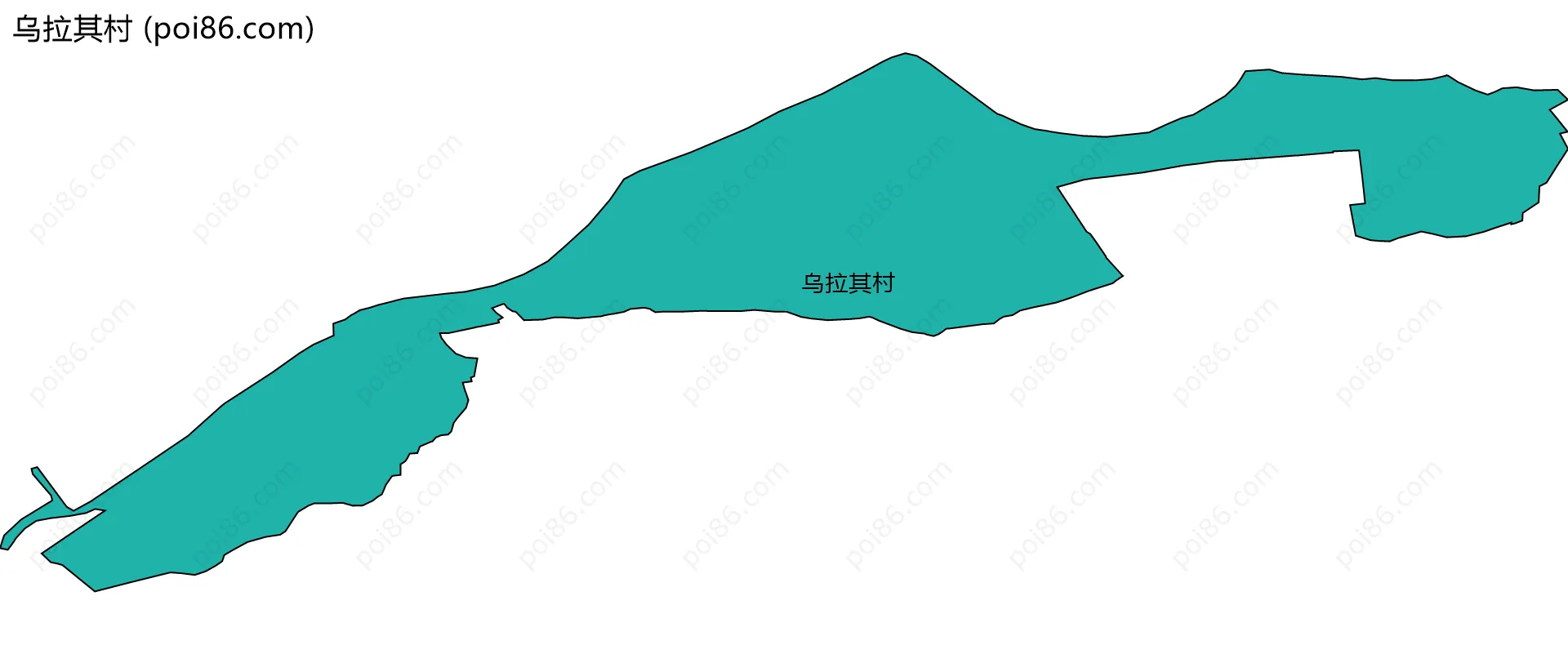 乌拉其村边界地图