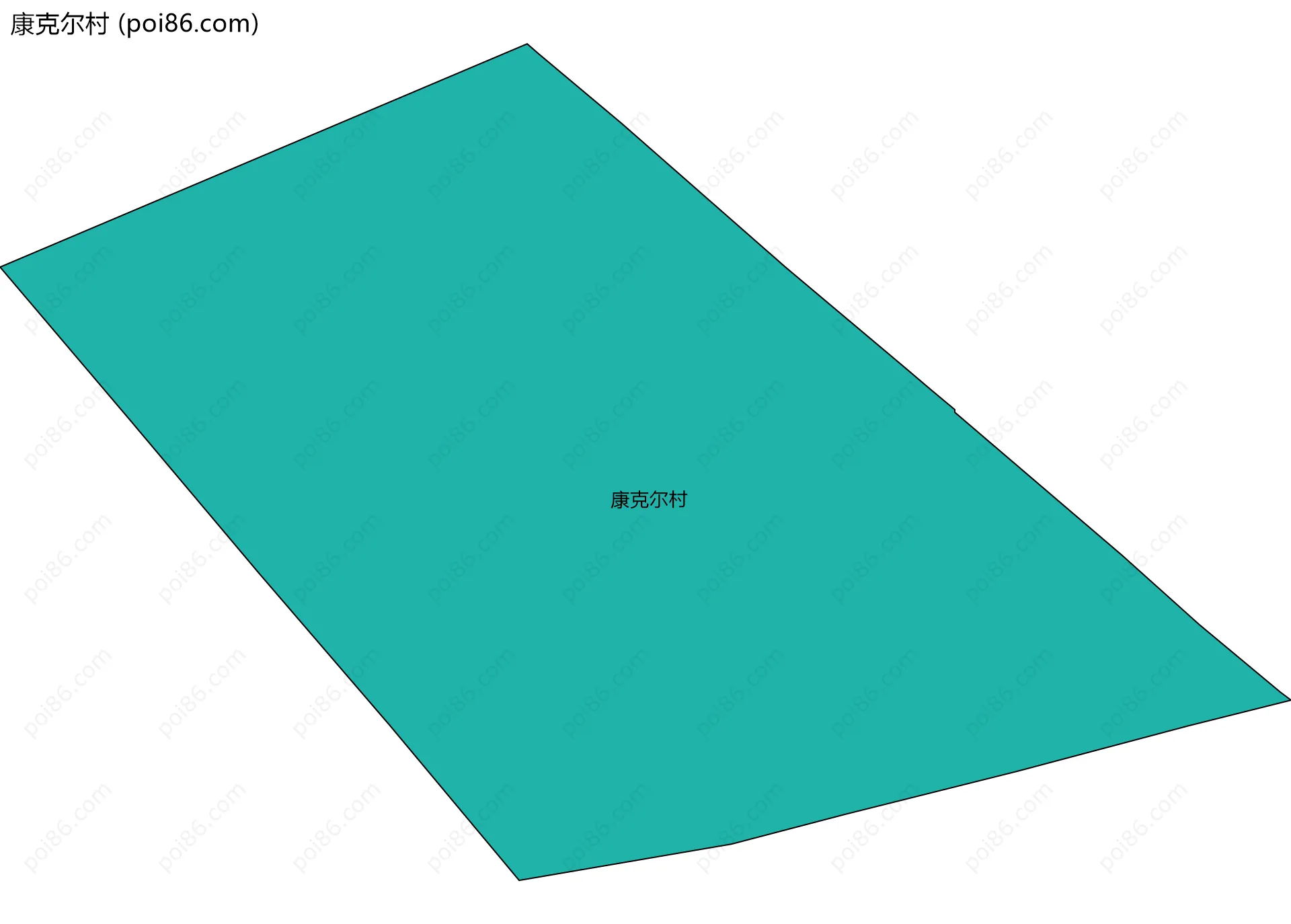 康克尔村边界地图