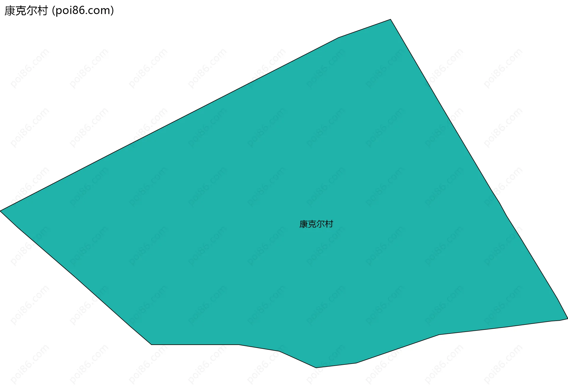 康克尔村边界地图