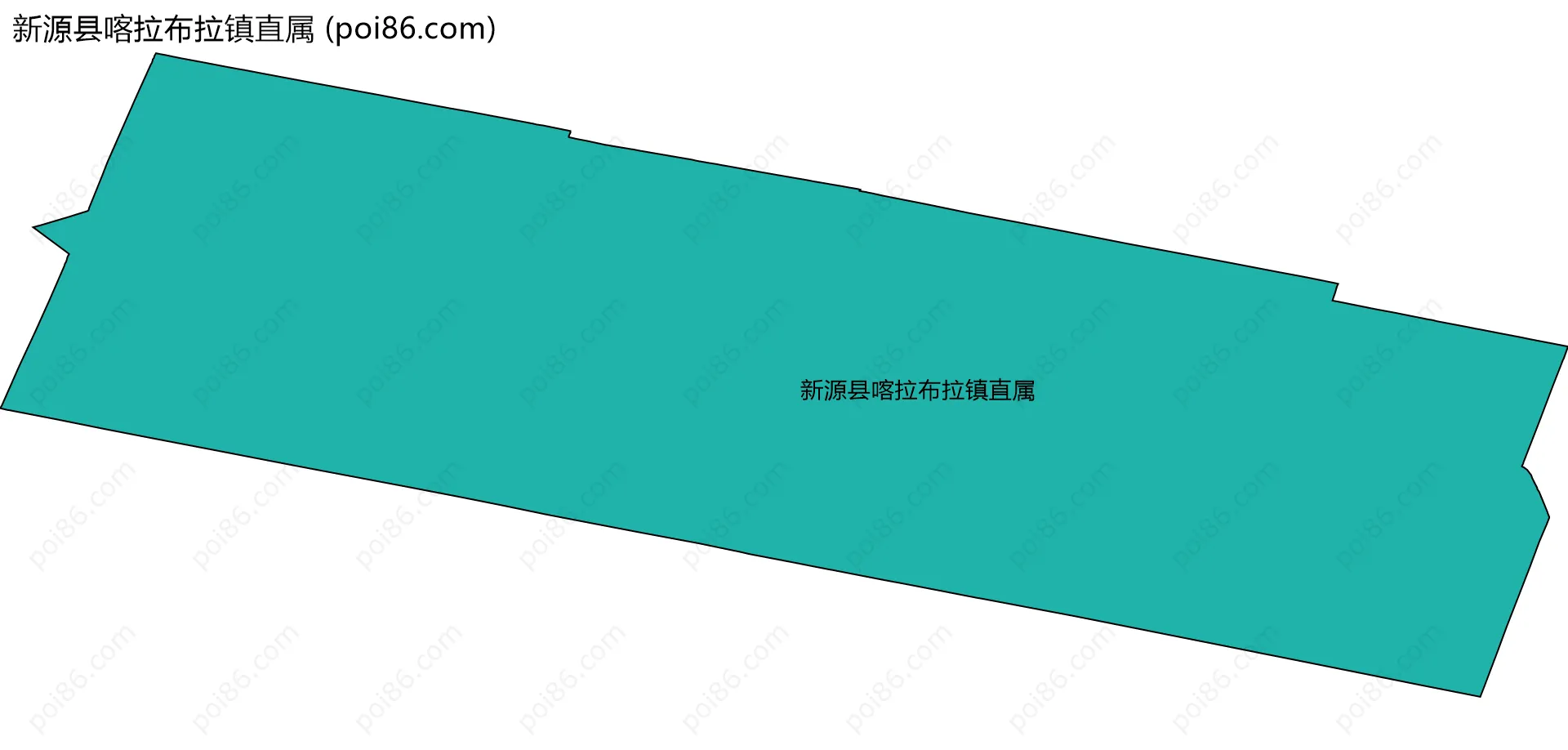 新源县喀拉布拉镇直属边界地图