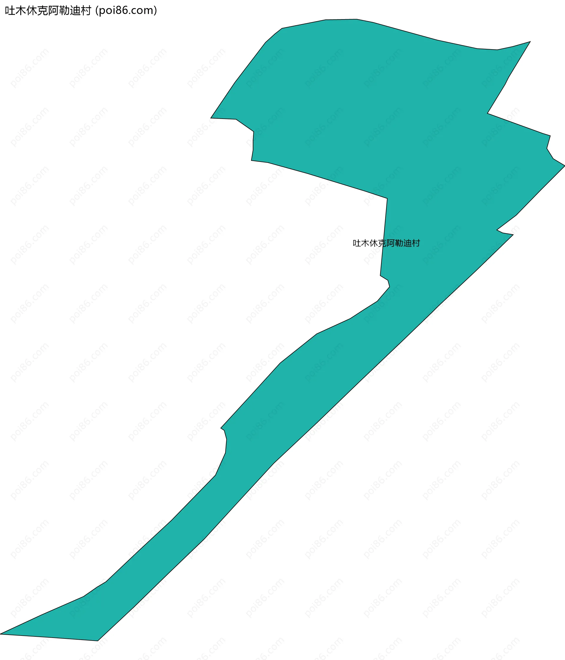 吐木休克阿勒迪村边界地图