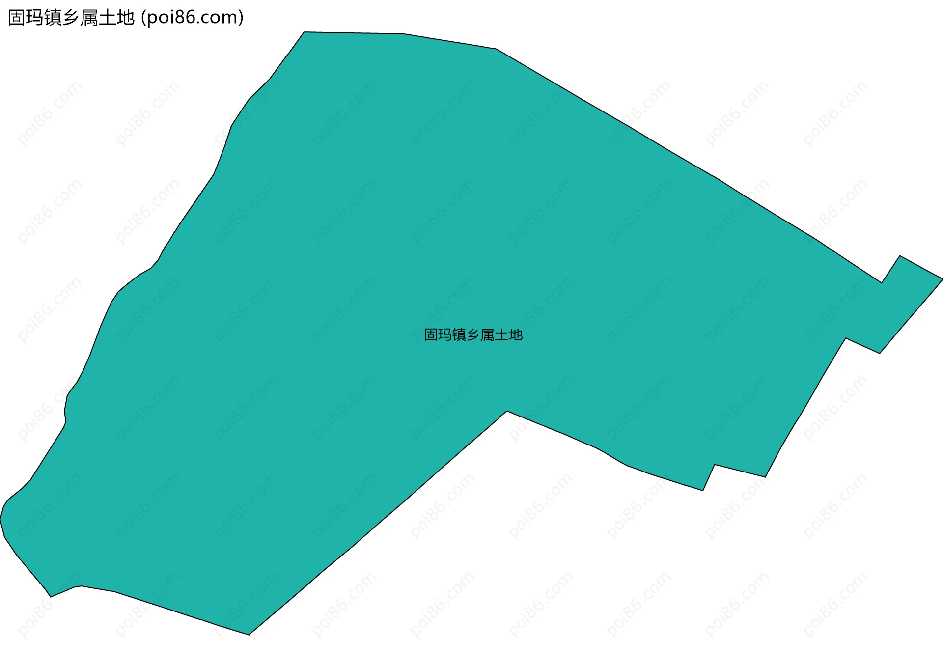 固玛镇乡属土地边界地图