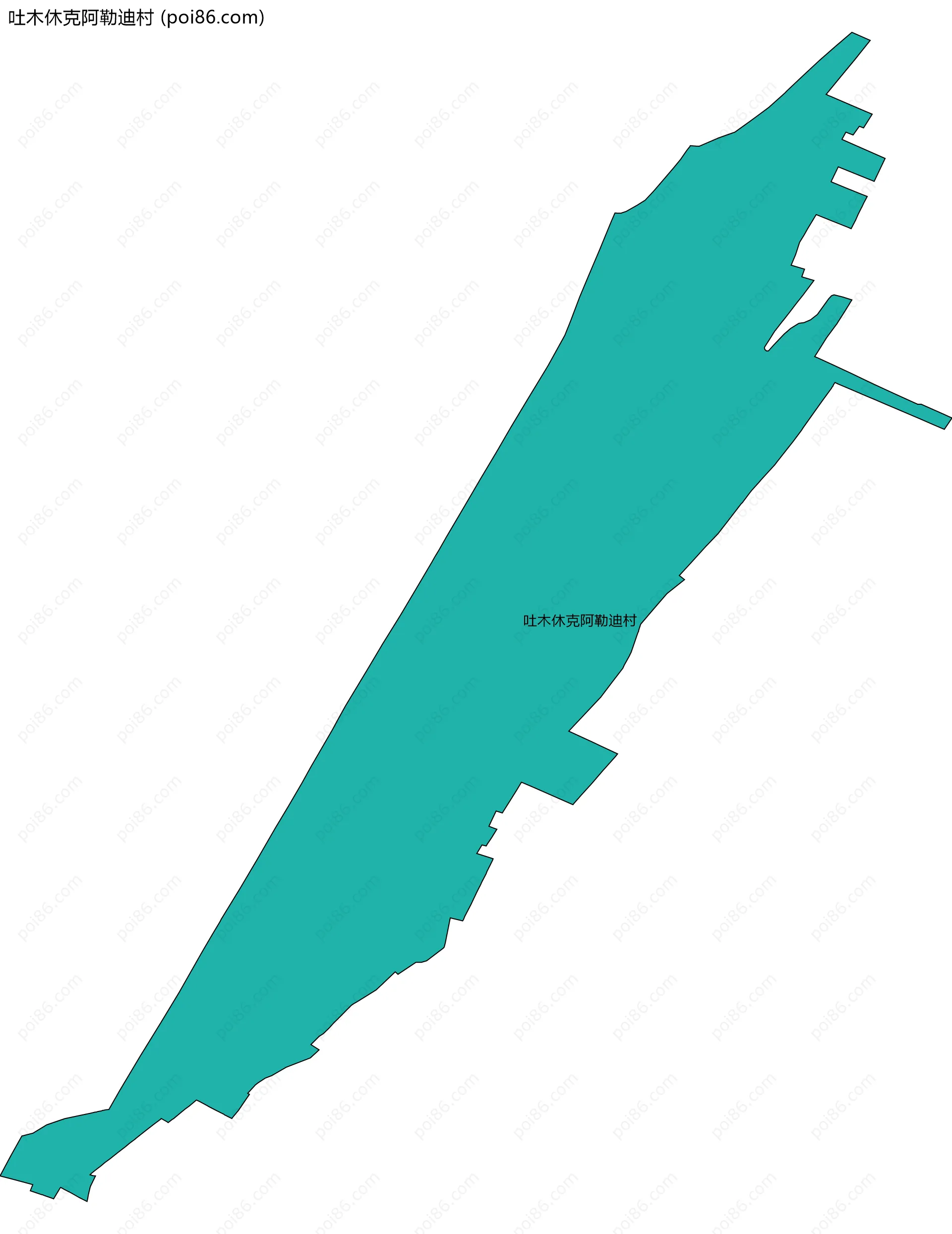 吐木休克阿勒迪村边界地图