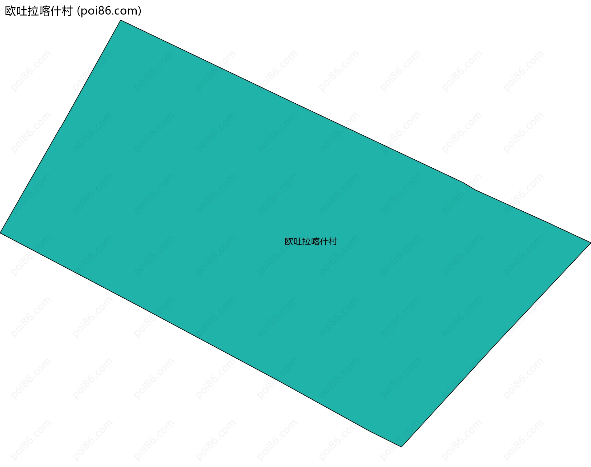 欧吐拉喀什村边界地图
