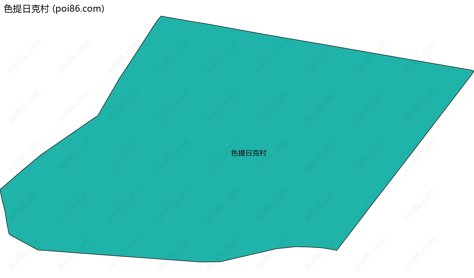 色提日克村边界地图