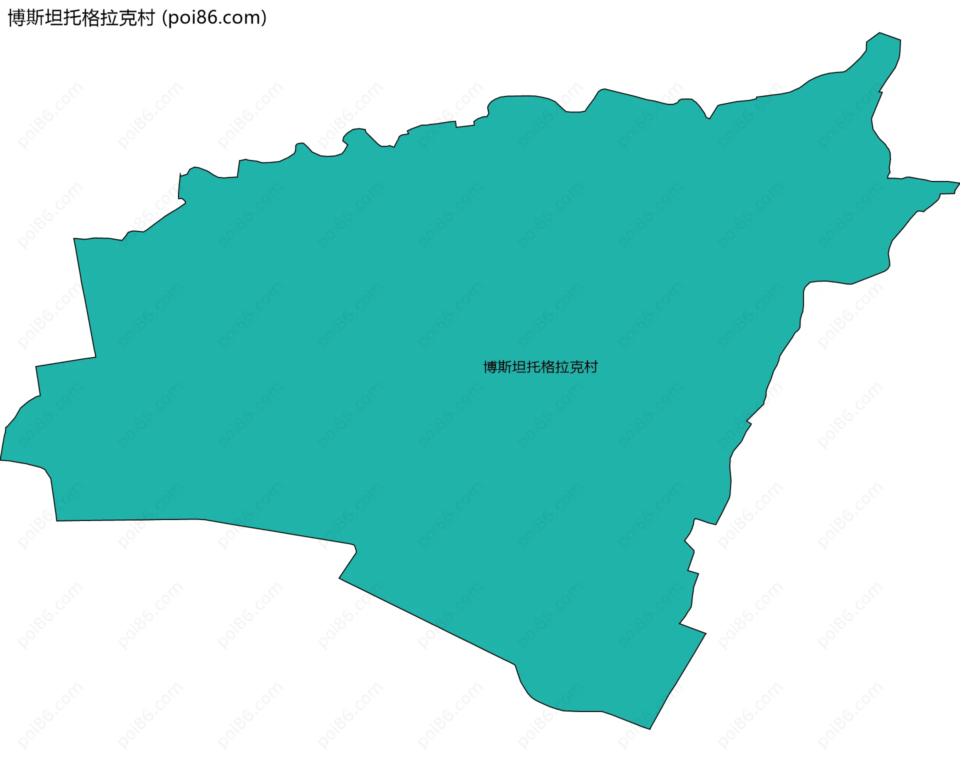 博斯坦托格拉克村边界地图